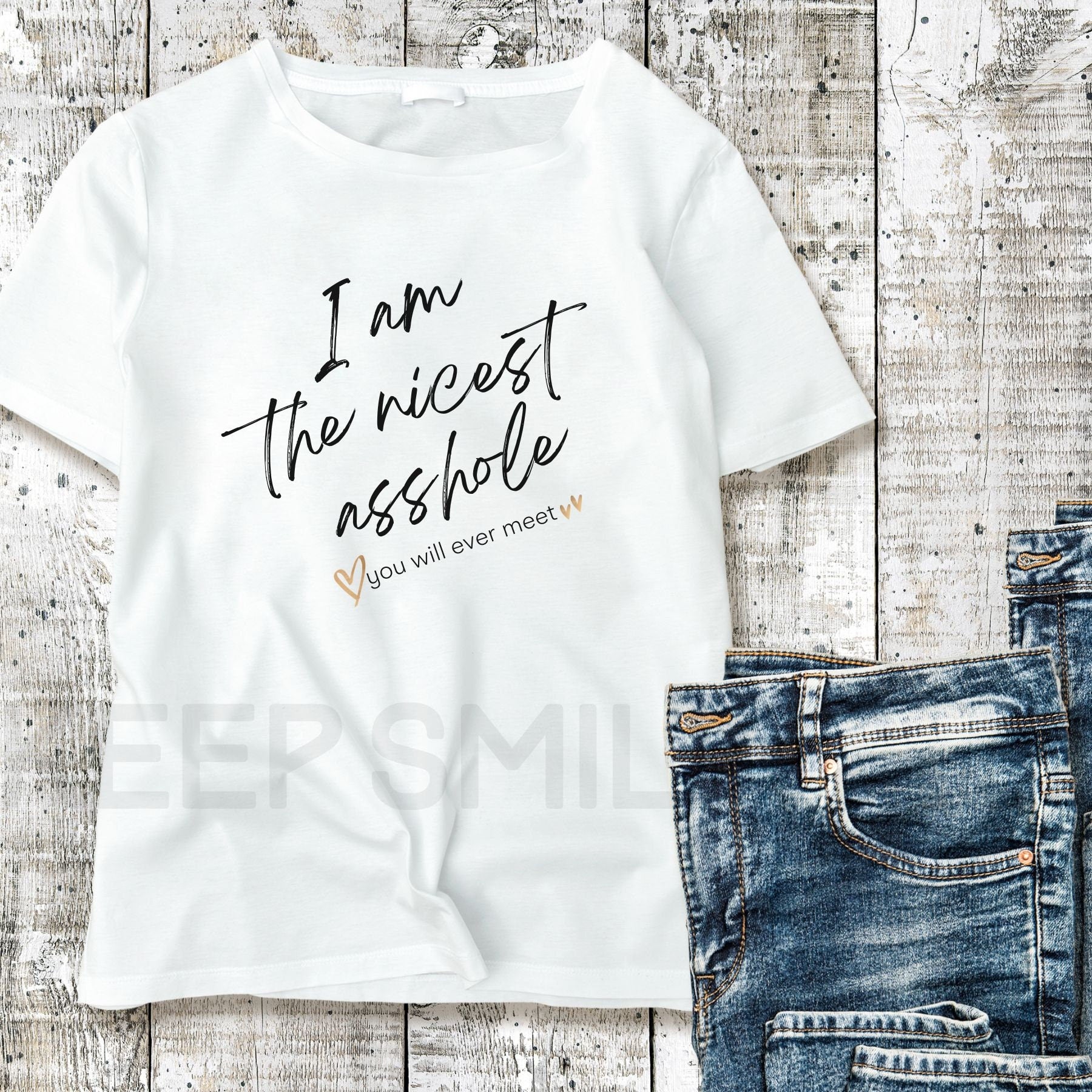 I am the nicest Asshole you will ever meet Cotton Tee, Snarky Sarcasm Tee,Funny Ironic Top, Attitude Tee,Adult Humor Tee,Potty Mouth Shirt