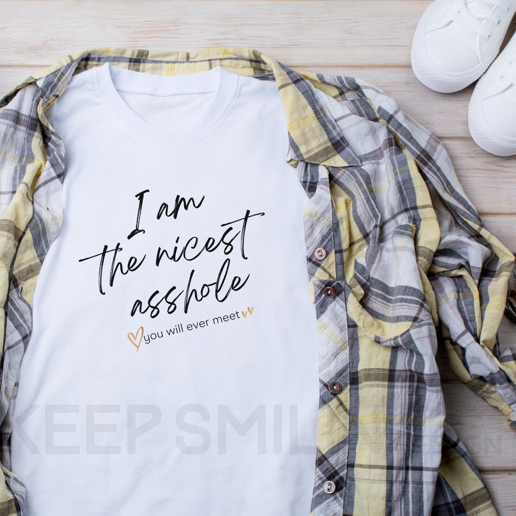 I am the nicest Asshole you will ever meet Cotton Tee, Snarky Sarcasm Tee,Funny Ironic Top, Attitude Tee,Adult Humor Tee,Potty Mouth Shirt