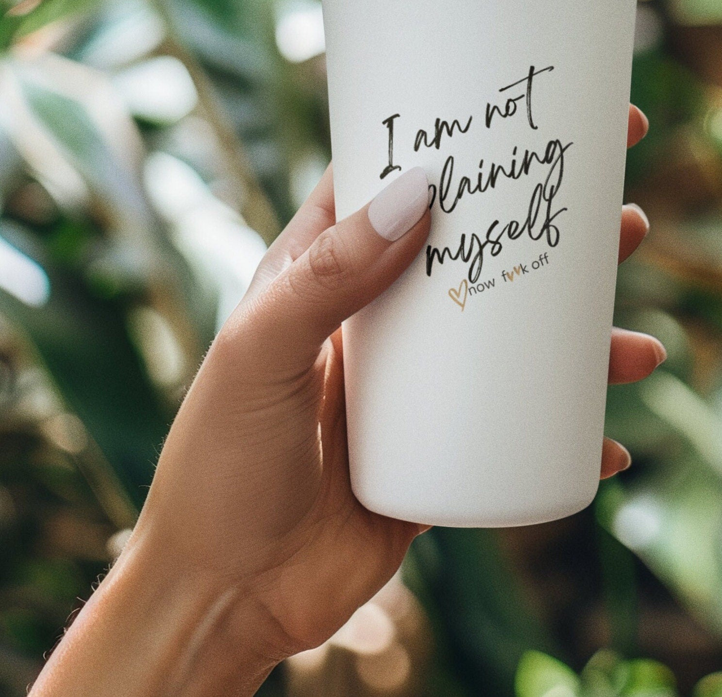 I'm not explaining myself now f**k off Tumbler 20oz,Funny Tumbler Cup Disorder, Adult Humor Gift,Obsessive Cup Lover, Mom Gift, Dad Gift