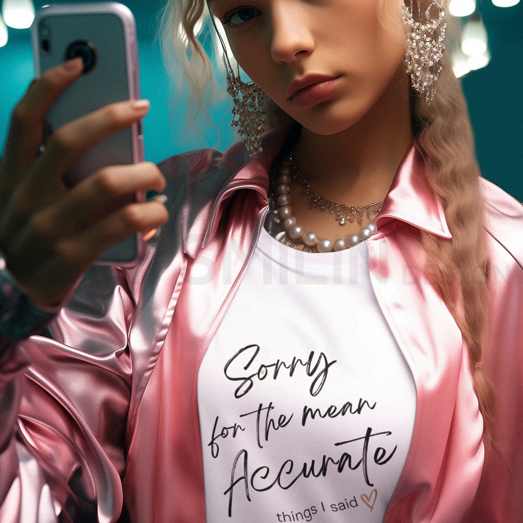 Sorry for the mean Accurate things I said Cotton Sassy Sarcastic Tee,Funny Ironic Apology Shirt,Shady Snarky Top,Attitude Tee,Adult Humor