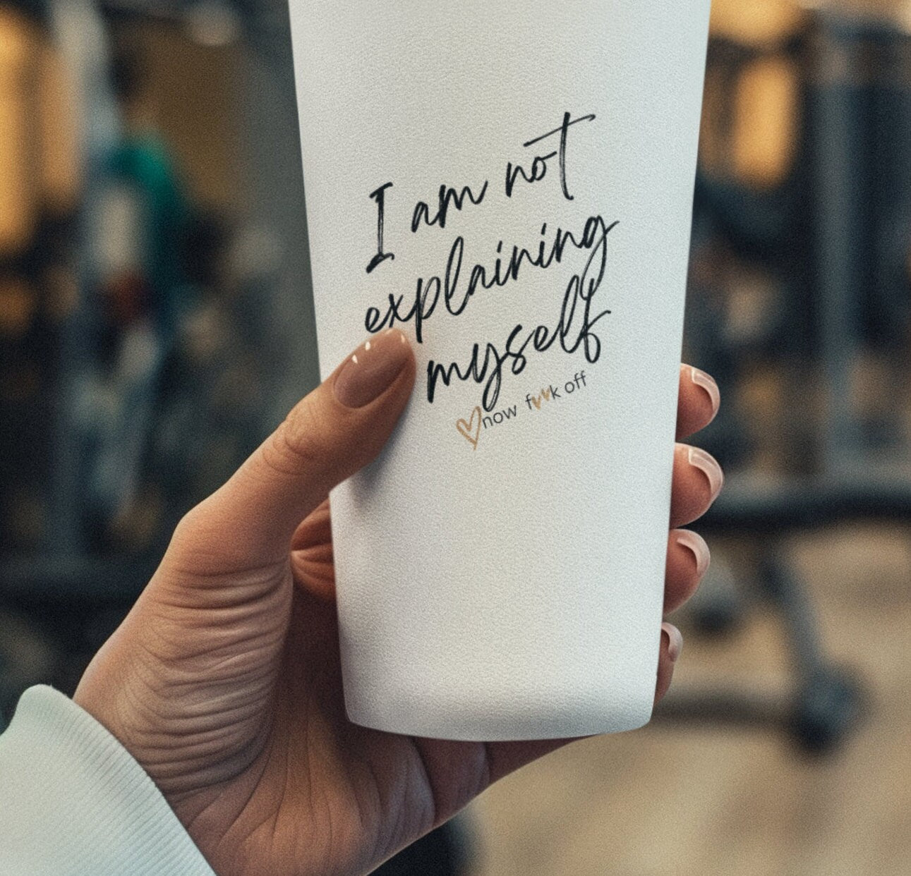 I'm not explaining myself now f**k off Tumbler 20oz,Funny Tumbler Cup Disorder, Adult Humor Gift,Obsessive Cup Lover, Mom Gift, Dad Gift