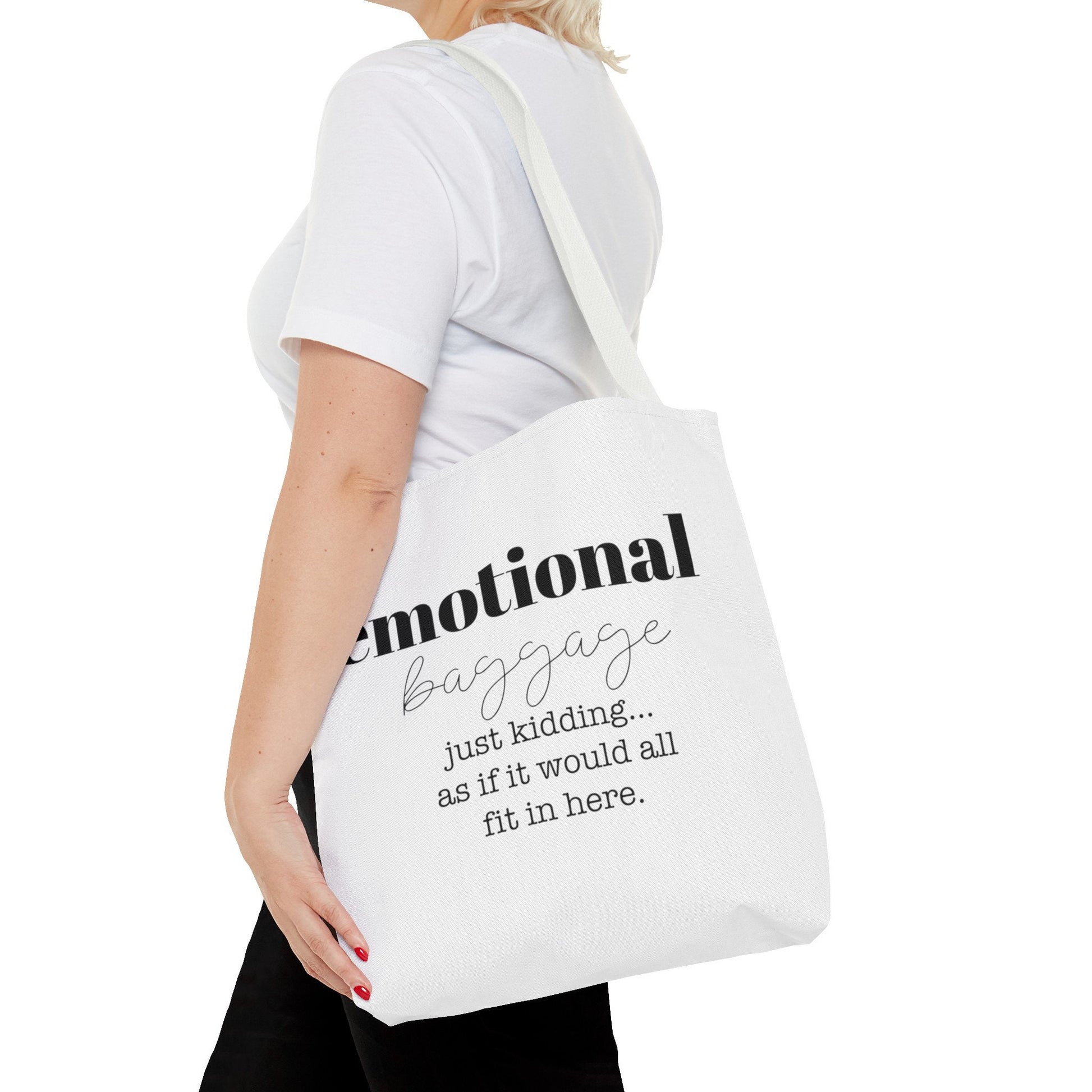 Emotional Baggage, just kidding as if it would all fit in here.Back to School,Funny Bag,Great gift tote, Mom Gift, Girlfriend gift, Sassy