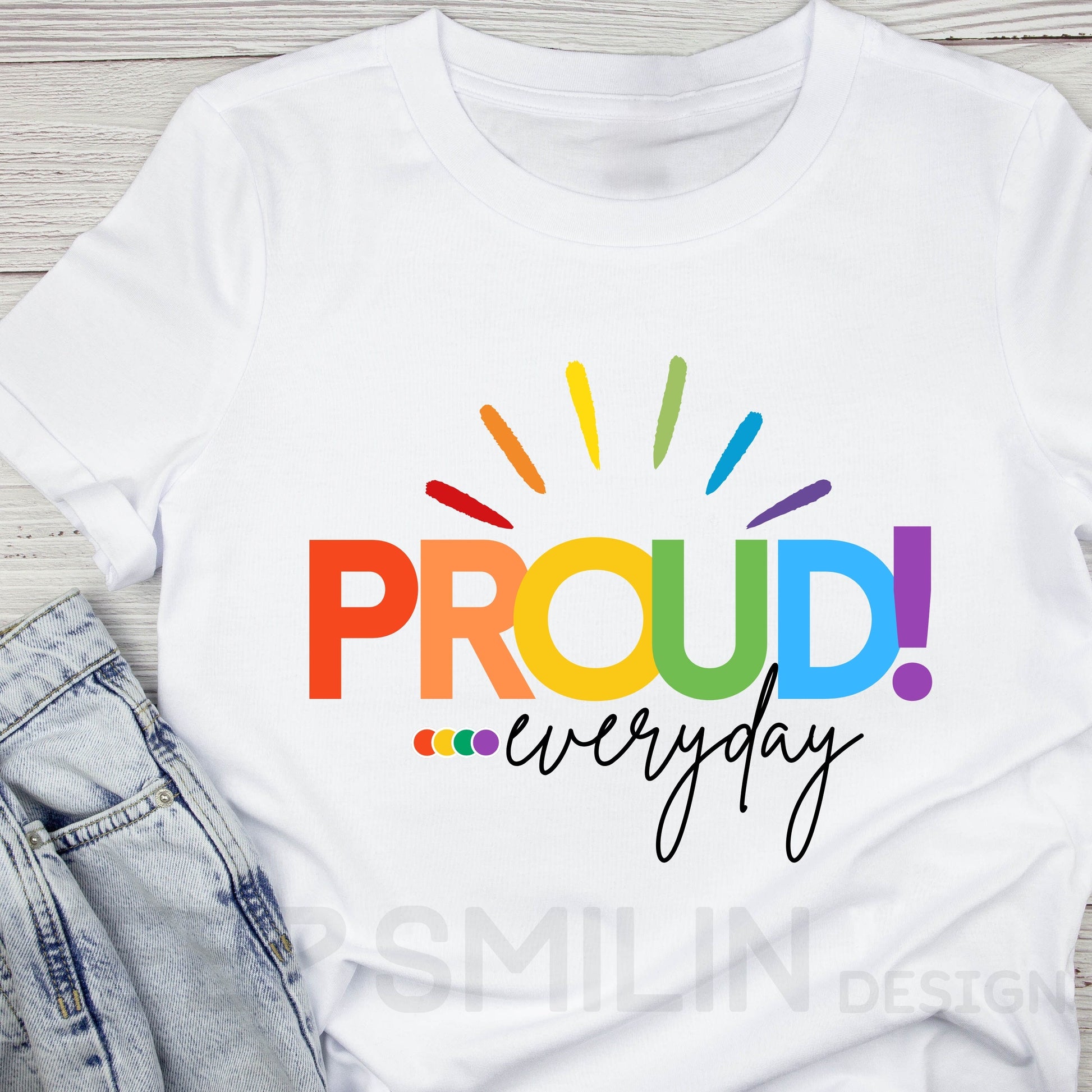 Proud everyday! Love Wins Rainbow Pride Shirt - LGBTQ+ Equality Tee,Cotton, Unisex,Super Soft