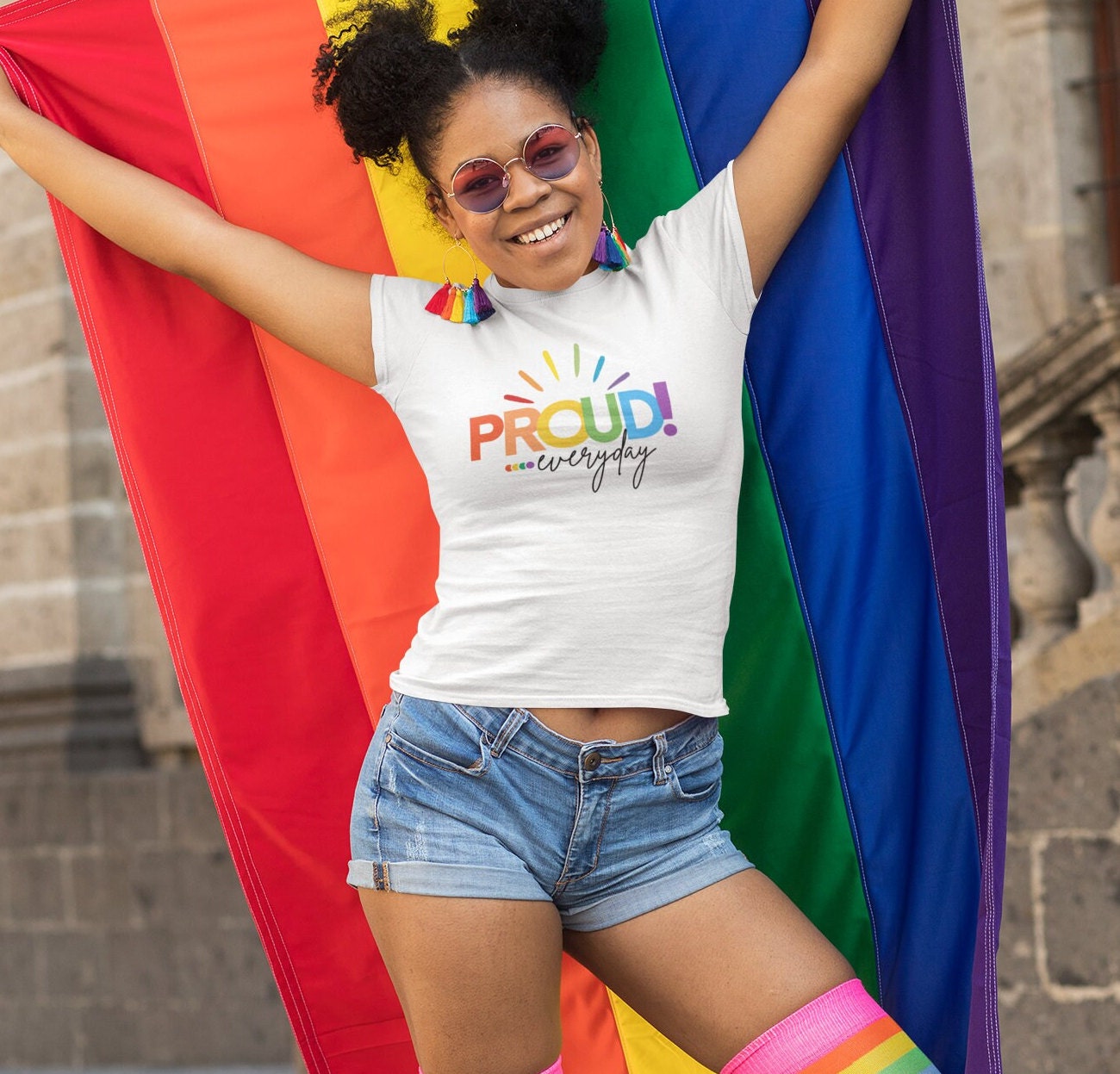 Proud everyday! Love Wins Rainbow Pride Shirt - LGBTQ+ Equality Tee,Cotton, Unisex,Super Soft