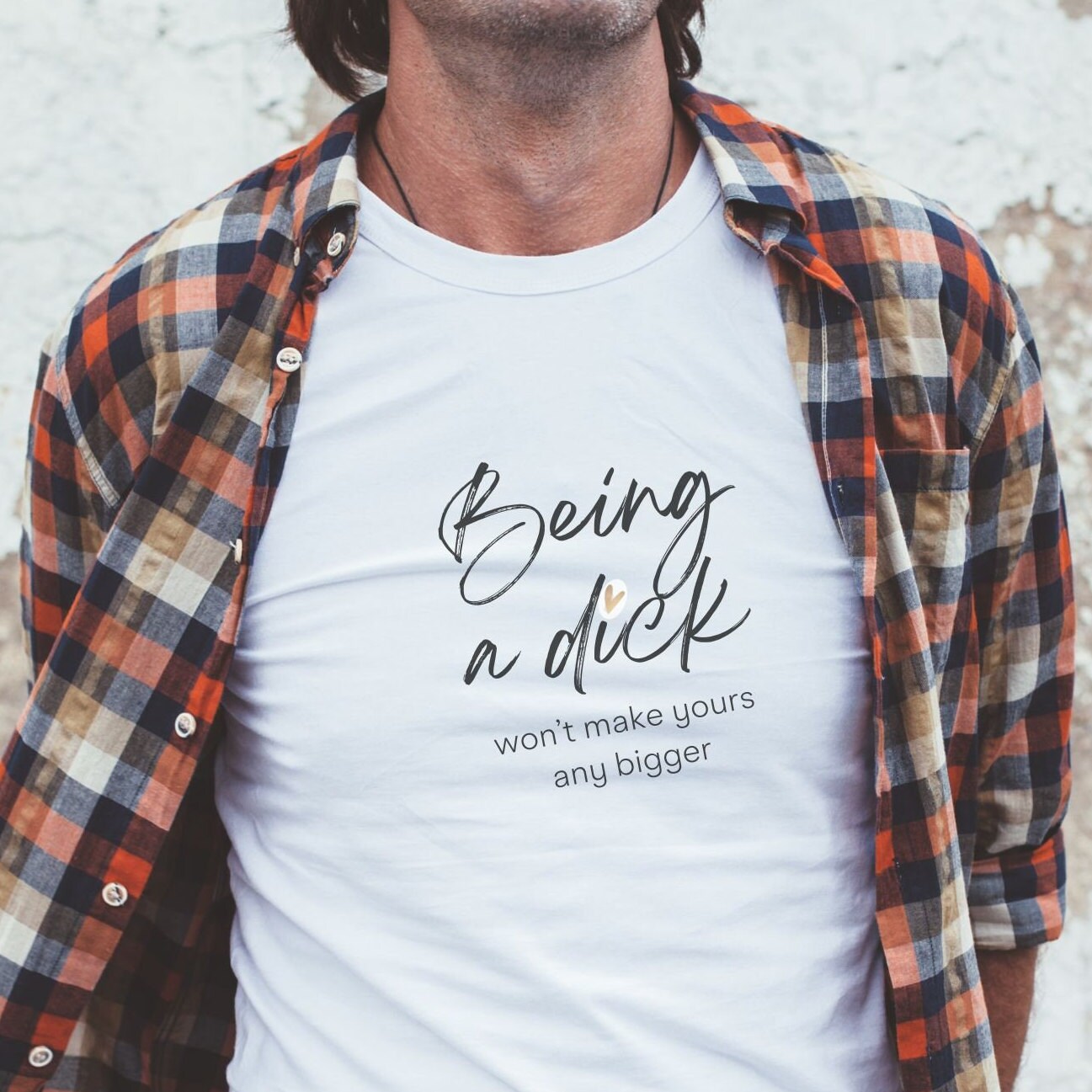 Being a Dick won't make yours any bigger Cotton Tee, Snarky Sarcasm Tee,Funny Ironic Top, Attitude Tee,Adult Humor Tee,Potty Mouth Shirt