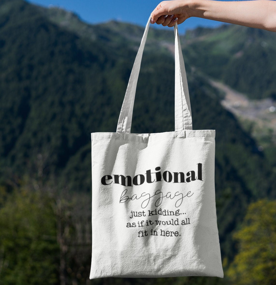 Emotional Baggage, just kidding as if it would all fit in here.Back to School,Funny Bag,Great gift tote, Mom Gift, Girlfriend gift, Sassy