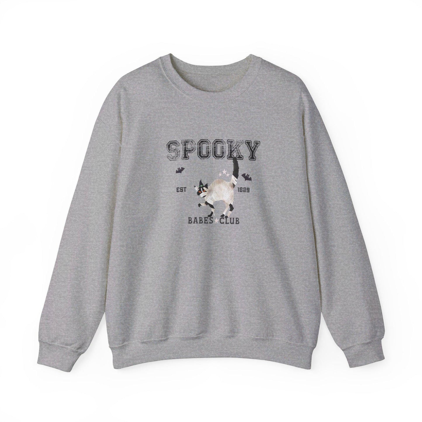 Spooky Babes Club, Halloween Crewneck Sweatshirt, Halloween apparel, Cozy Halloween sweatshirt, Trick or treat shirt, Retro Apparel, Modern