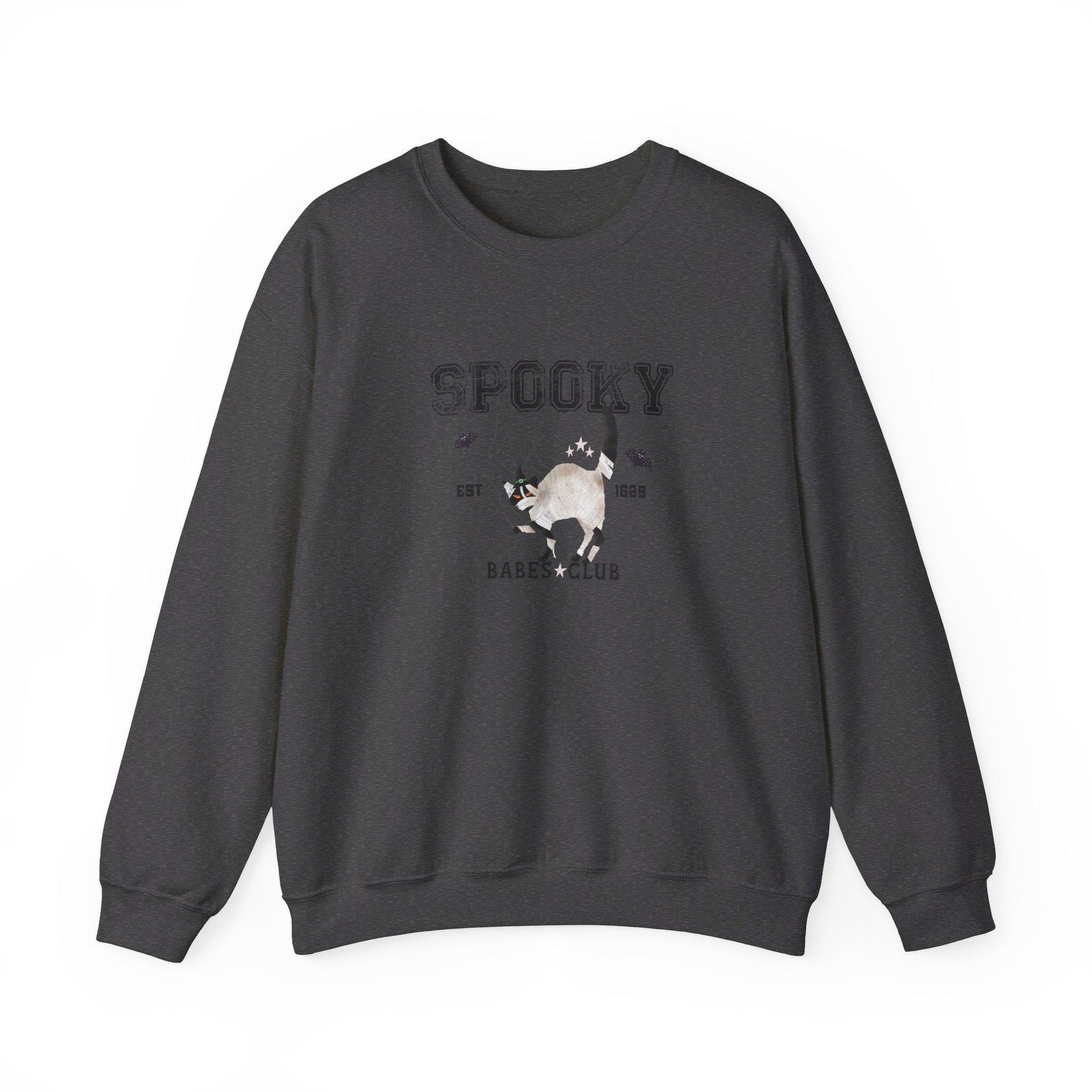 Spooky Babes Club, Halloween Crewneck Sweatshirt, Halloween apparel, Cozy Halloween sweatshirt, Trick or treat shirt, Retro Apparel, Modern