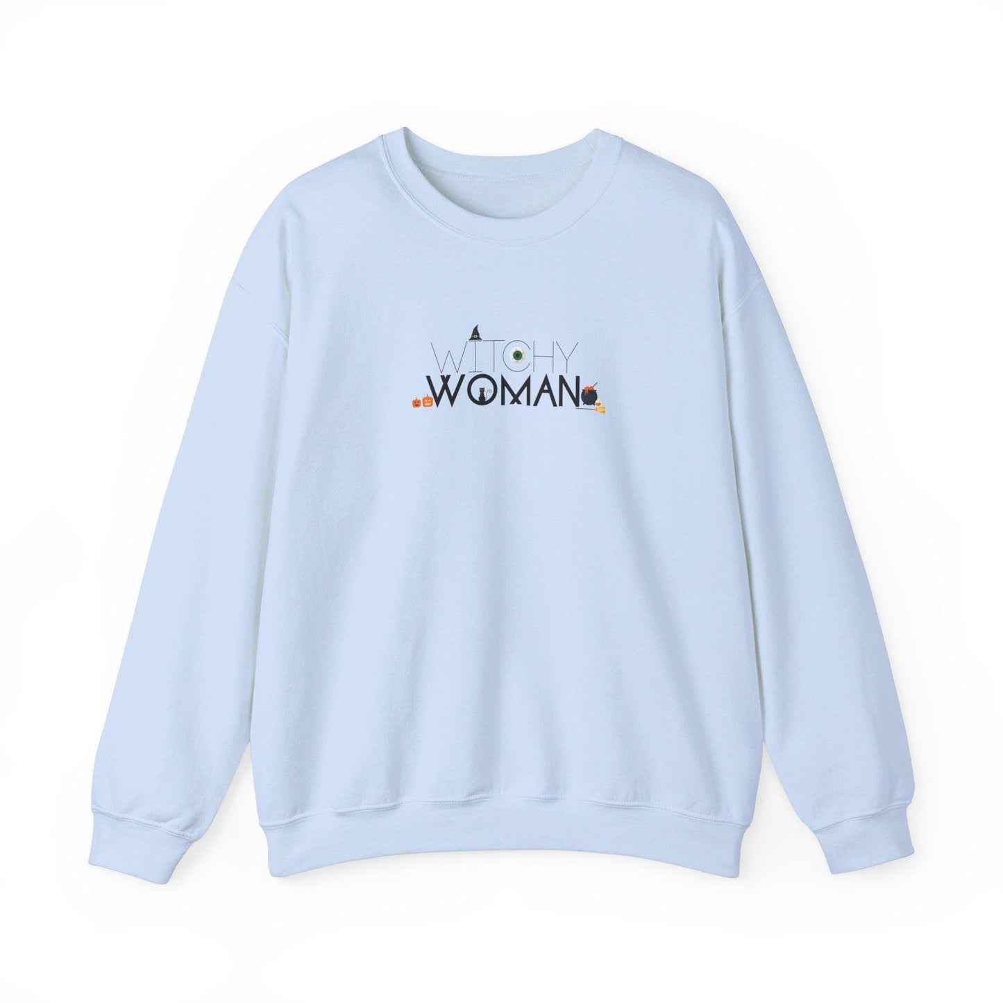 Witchy Woman, Halloween Crewneck Sweatshirt, Halloween apparel, Cozy Halloween sweatshirt, Trick or treat shirt, Retro Apparel,Modern