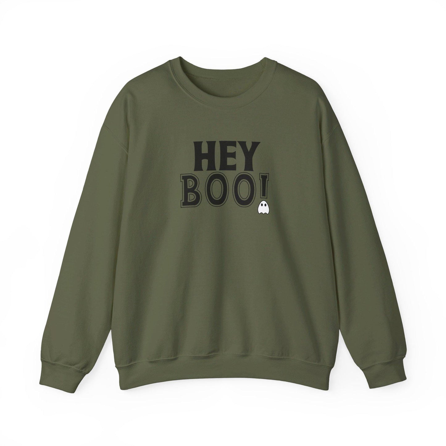 Hey Boo Crewneck Sweatshirt, Halloween Sweatshirt, Halloween apparel, CozyHalloween sweatshirt, Trick or treat shirt, Retro, Modern, Trendy