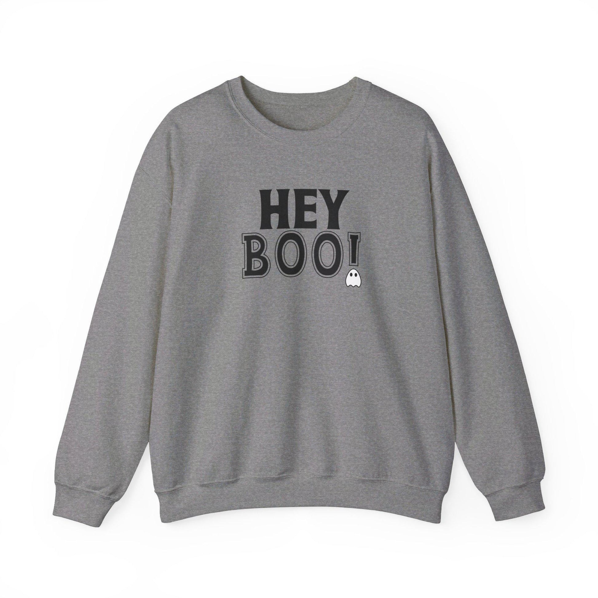 Hey Boo Crewneck Sweatshirt, Halloween Sweatshirt, Halloween apparel, CozyHalloween sweatshirt, Trick or treat shirt, Retro, Modern, Trendy