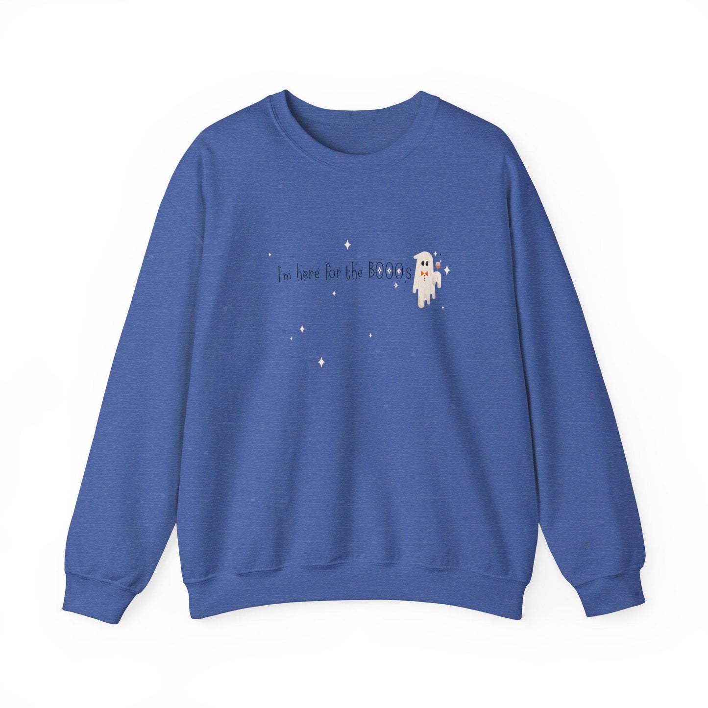 I'm Here For The BOOOS Crewneck Sweatshirt,Halloween Sweatshirt, Halloween apparel, Cozy Halloween sweatshirt, Trick or treat shirt, Retro