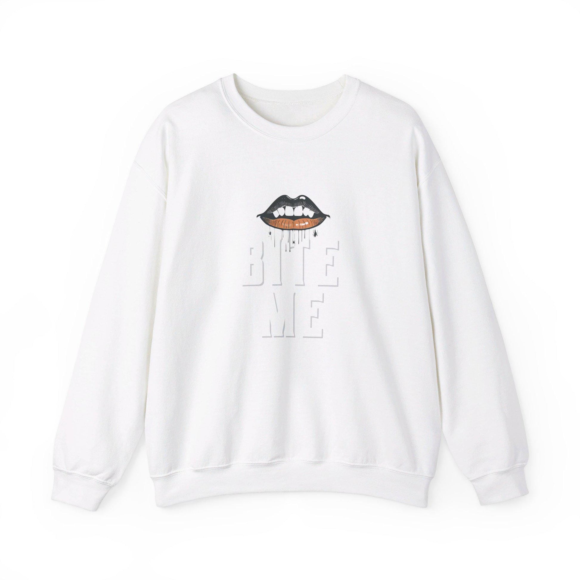 BITE ME Crewneck Sweatshirt,Halloween Sweatshirt, Halloween apparel, CozyHalloween sweatshirt, Trick or treat shirt,Sassy Halloween, Modern
