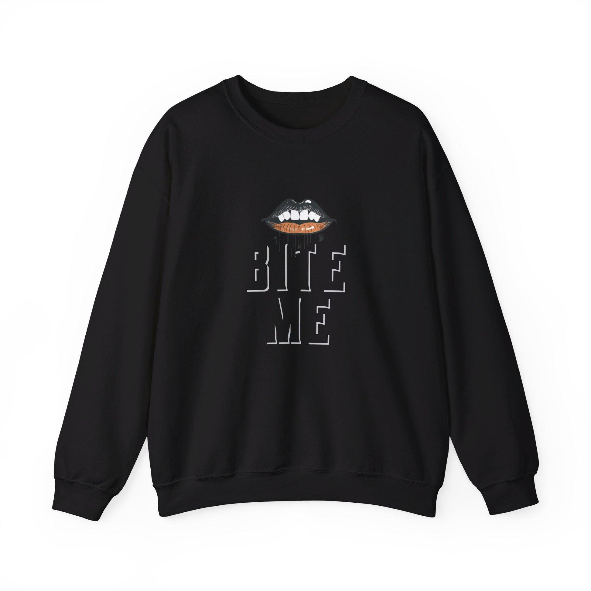 BITE ME Crewneck Sweatshirt,Halloween Sweatshirt, Halloween apparel, CozyHalloween sweatshirt, Trick or treat shirt,Sassy Halloween, Modern