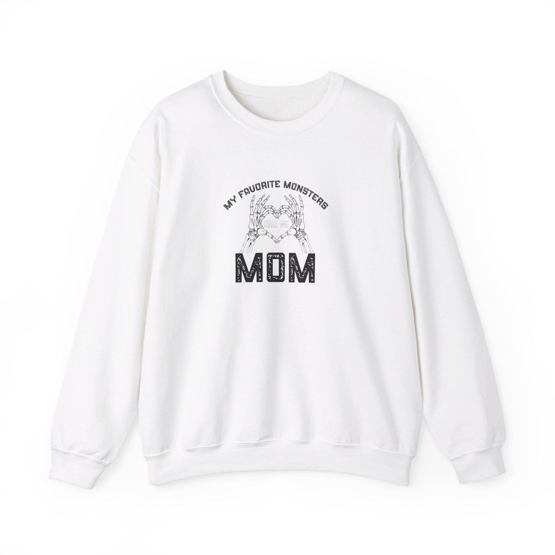 My Favorite Monsters Call Me Mom Crewneck Sweatshirt, Halloween Sweatshirt, Halloween apparel,CozyHalloween sweatshirt,Trick or treat shirt
