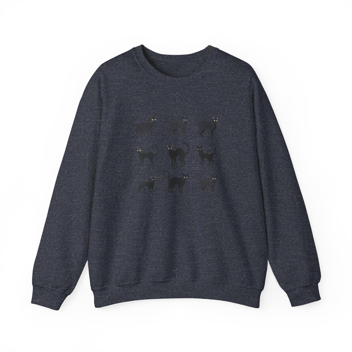 Black Cat's Crewneck Sweatshirt, Halloween Sweatshirt, Halloween apparel, Cozy Halloween sweatshirt, Trick or treat shirt, Retro, Modern