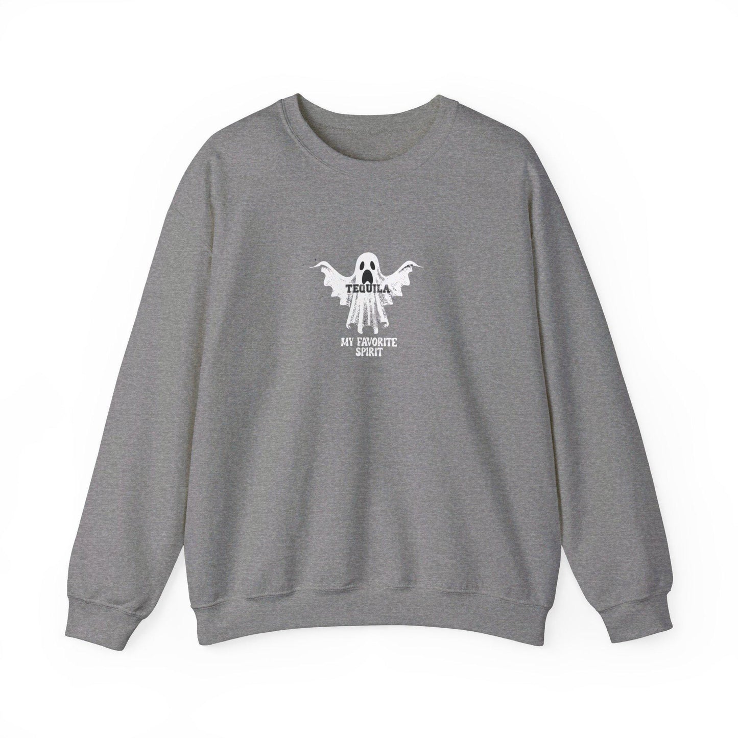 My Favorite Spirit Tequila Crewneck Sweatshirt,Halloween Sweatshirt, Halloween apparel, Cozy Halloween sweatshirt, Trick or treat shirt