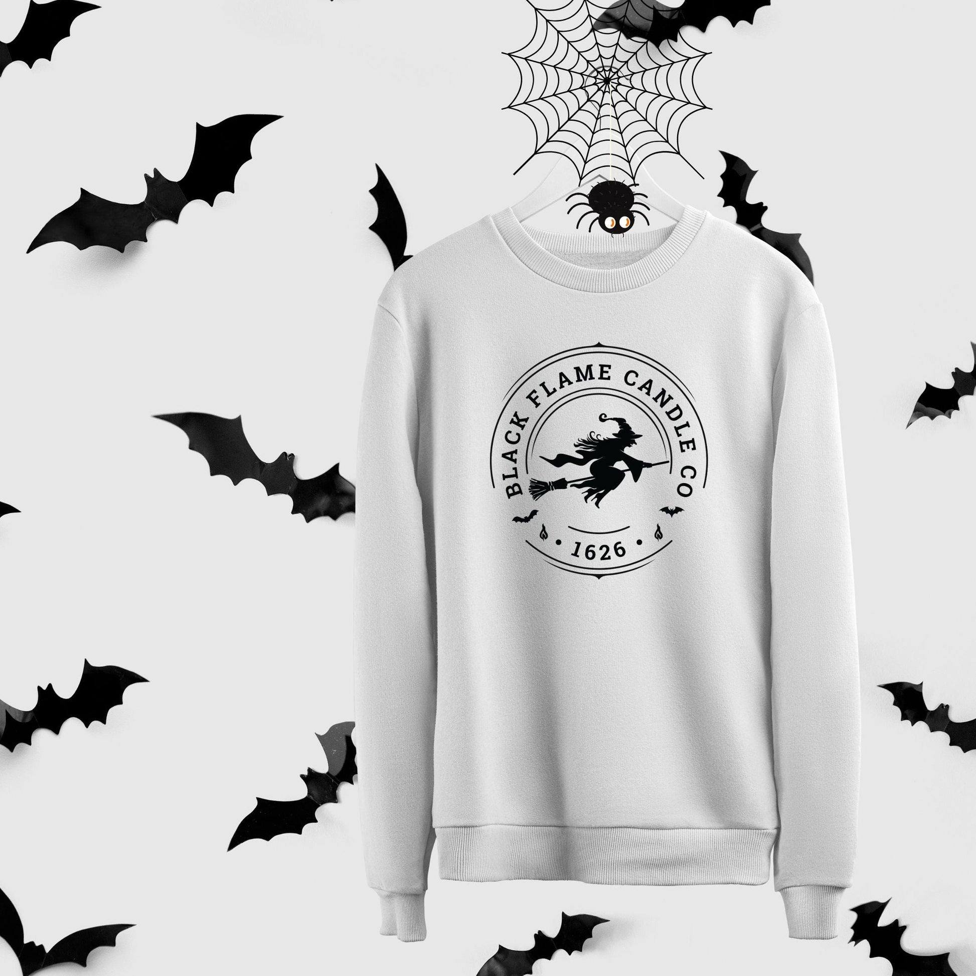 Wear this Halloween Sweatshirt for the Halloween Fan! Unisex sizing.
Don’t miss out on the chance to add some fun to your Halloween wardrobe. Get ready to turn heads this spooky season!