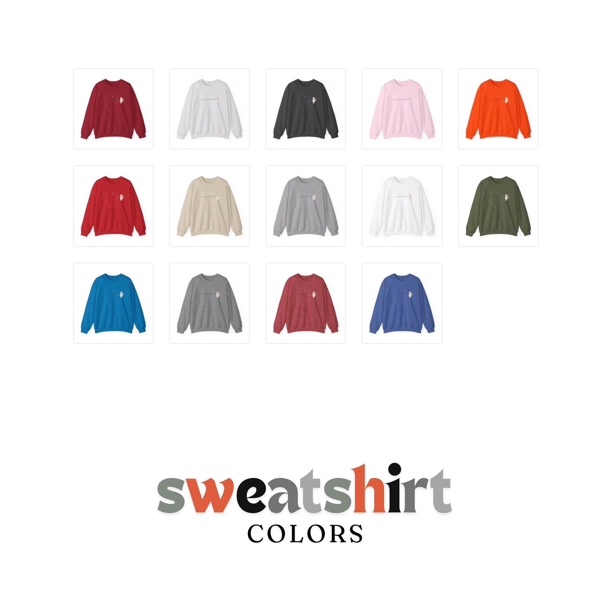 I'm Here For The BOOOS Crewneck Sweatshirt,Halloween Sweatshirt, Halloween apparel, Cozy Halloween sweatshirt, Trick or treat shirt, Retro