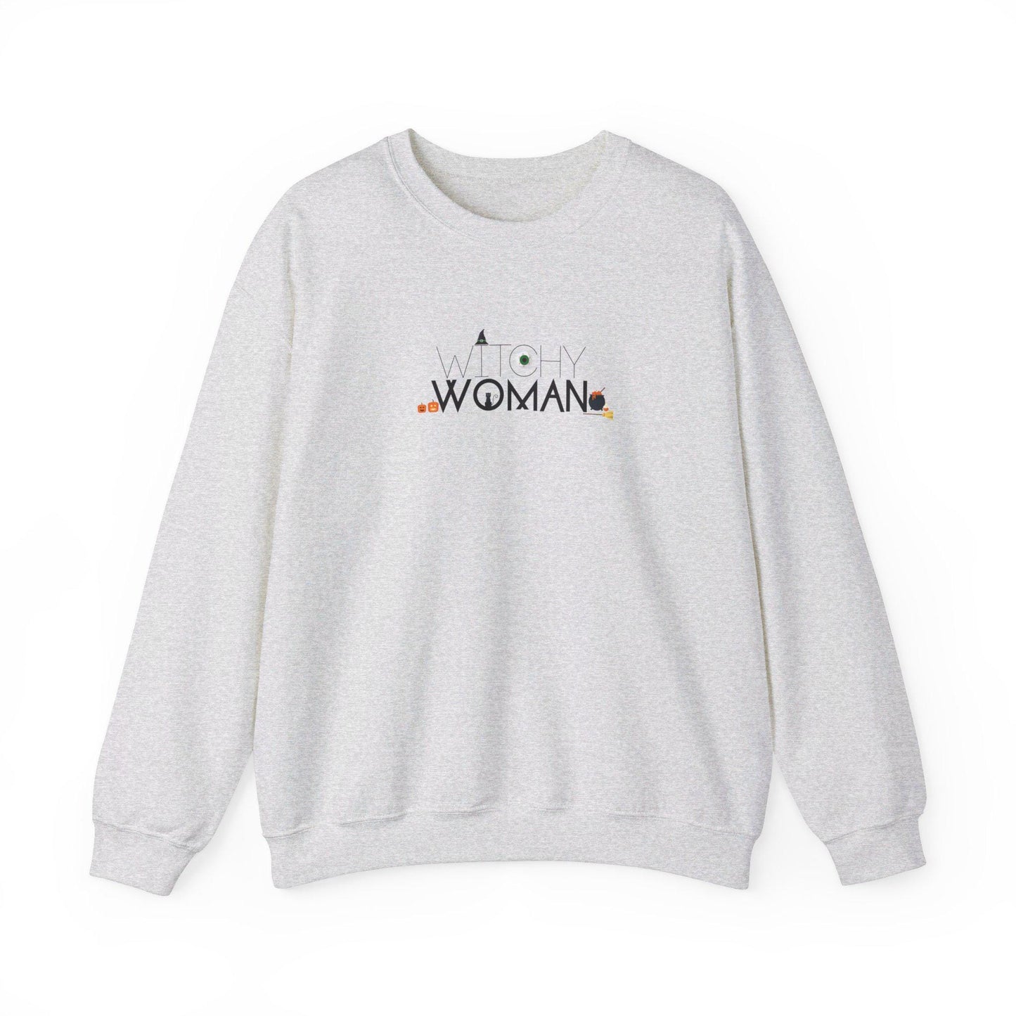 Witchy Woman, Halloween Crewneck Sweatshirt, Halloween apparel, Cozy Halloween sweatshirt, Trick or treat shirt, Retro Apparel,Modern