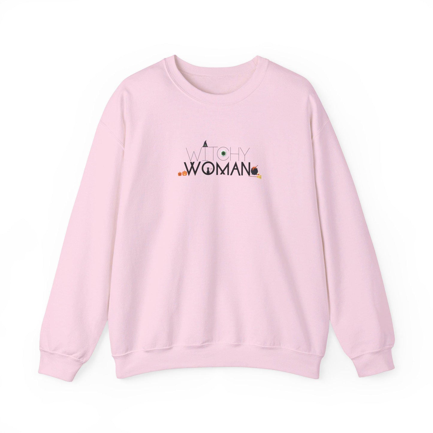 Witchy Woman, Halloween Crewneck Sweatshirt, Halloween apparel, Cozy Halloween sweatshirt, Trick or treat shirt, Retro Apparel,Modern