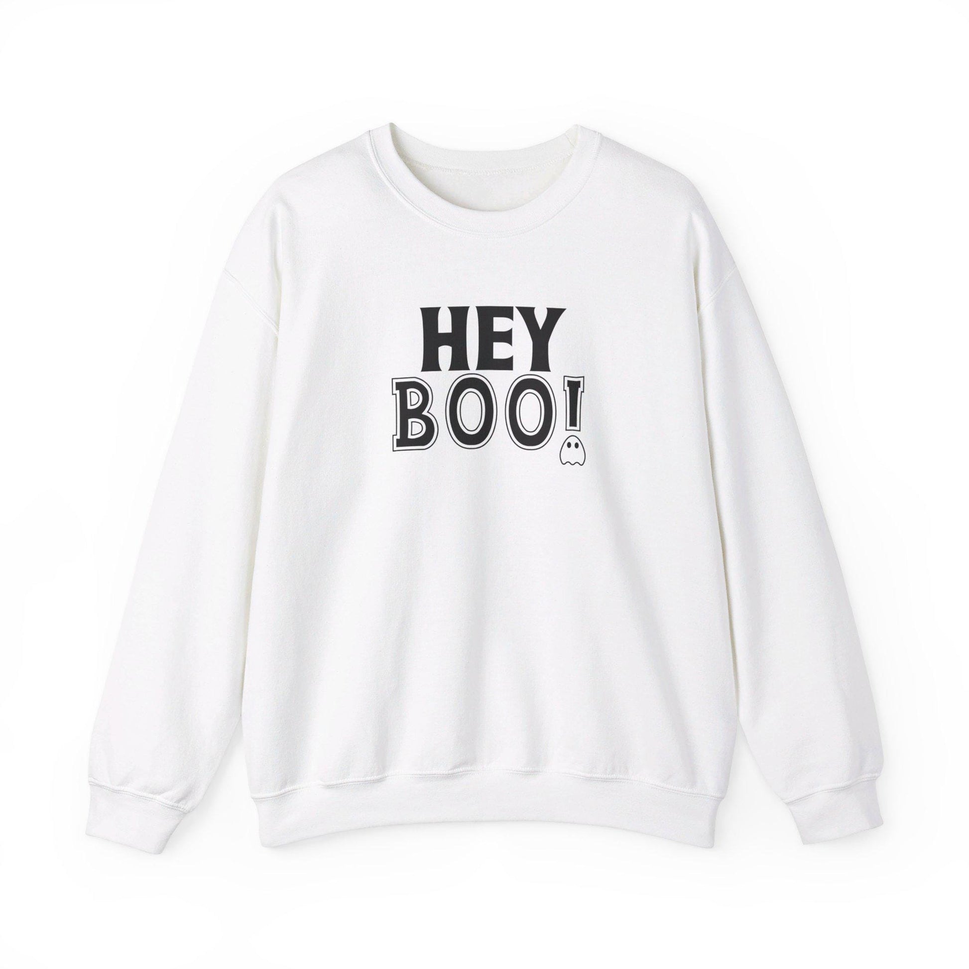 Hey Boo Crewneck Sweatshirt, Halloween Sweatshirt, Halloween apparel, CozyHalloween sweatshirt, Trick or treat shirt, Retro, Modern, Trendy
