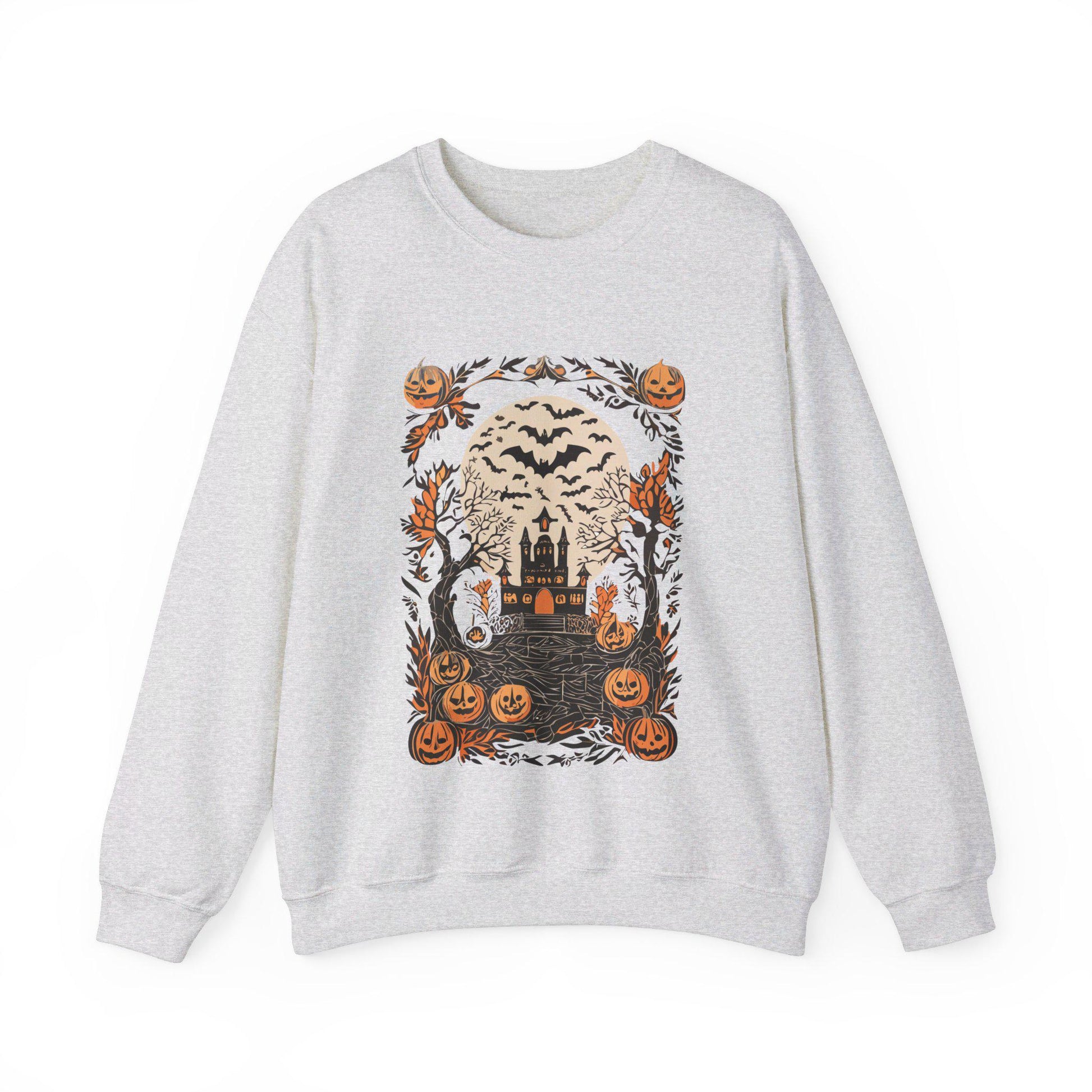 Retro Halloween Crewneck Sweatshirt, Halloween Sweatshirt, Halloween apparel, CozyHalloween sweatshirt, Trick or treat shirt, Modern Unisex