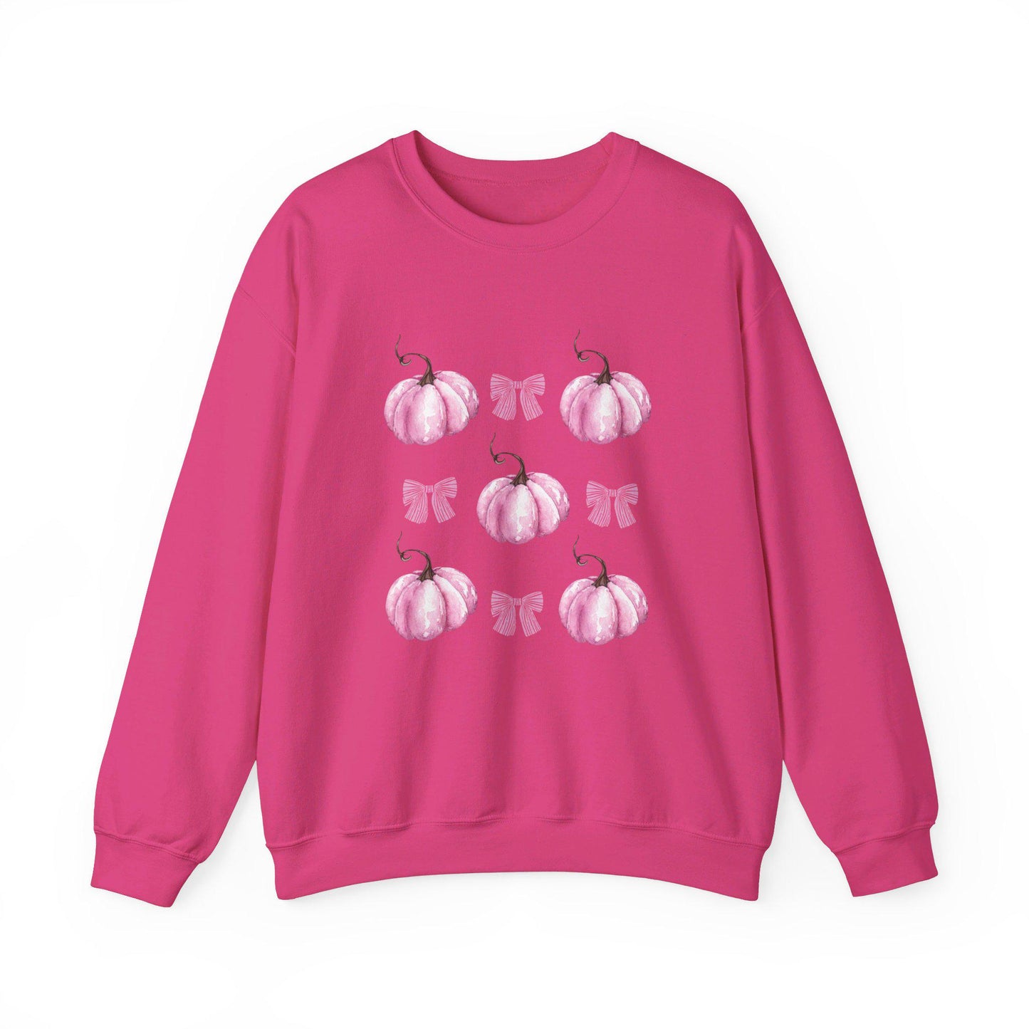 Pink Pumpkin Coquette Crewneck Sweatshirt,Halloween Apparel,Cozy Halloween sweatshirt, Trick or treat shirt,Sweatshirt Girly Coquette Bow