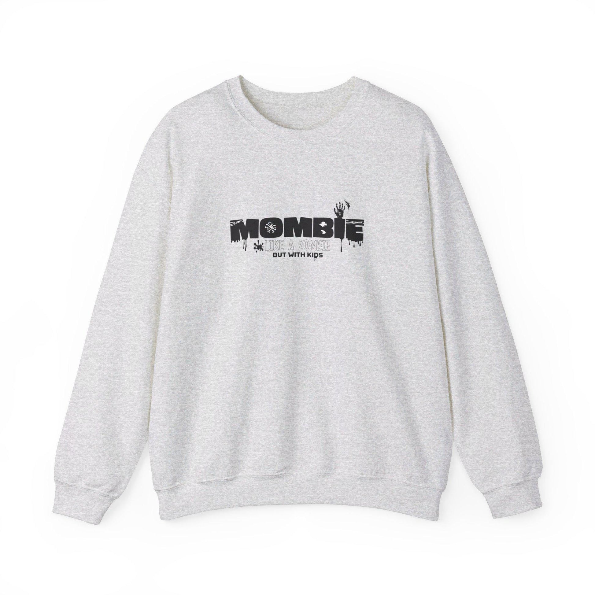 MOMBIE Like A Zombie but with Kids Crewneck Sweatshirt,Halloween Sweatshirt,Halloween apparel,CozyHalloween sweatshirt,Trick or treat shirt