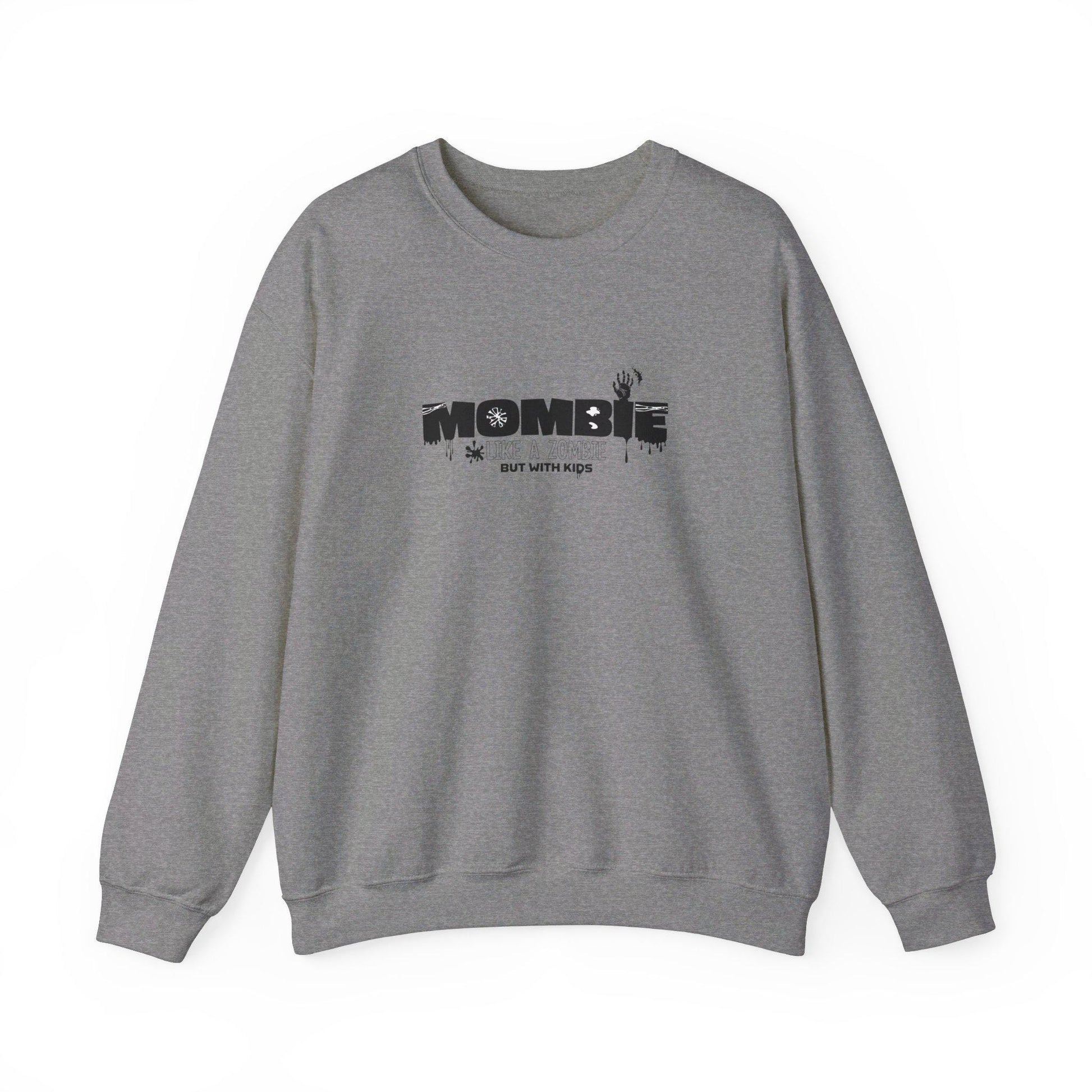MOMBIE Like A Zombie but with Kids Crewneck Sweatshirt,Halloween Sweatshirt,Halloween apparel,CozyHalloween sweatshirt,Trick or treat shirt