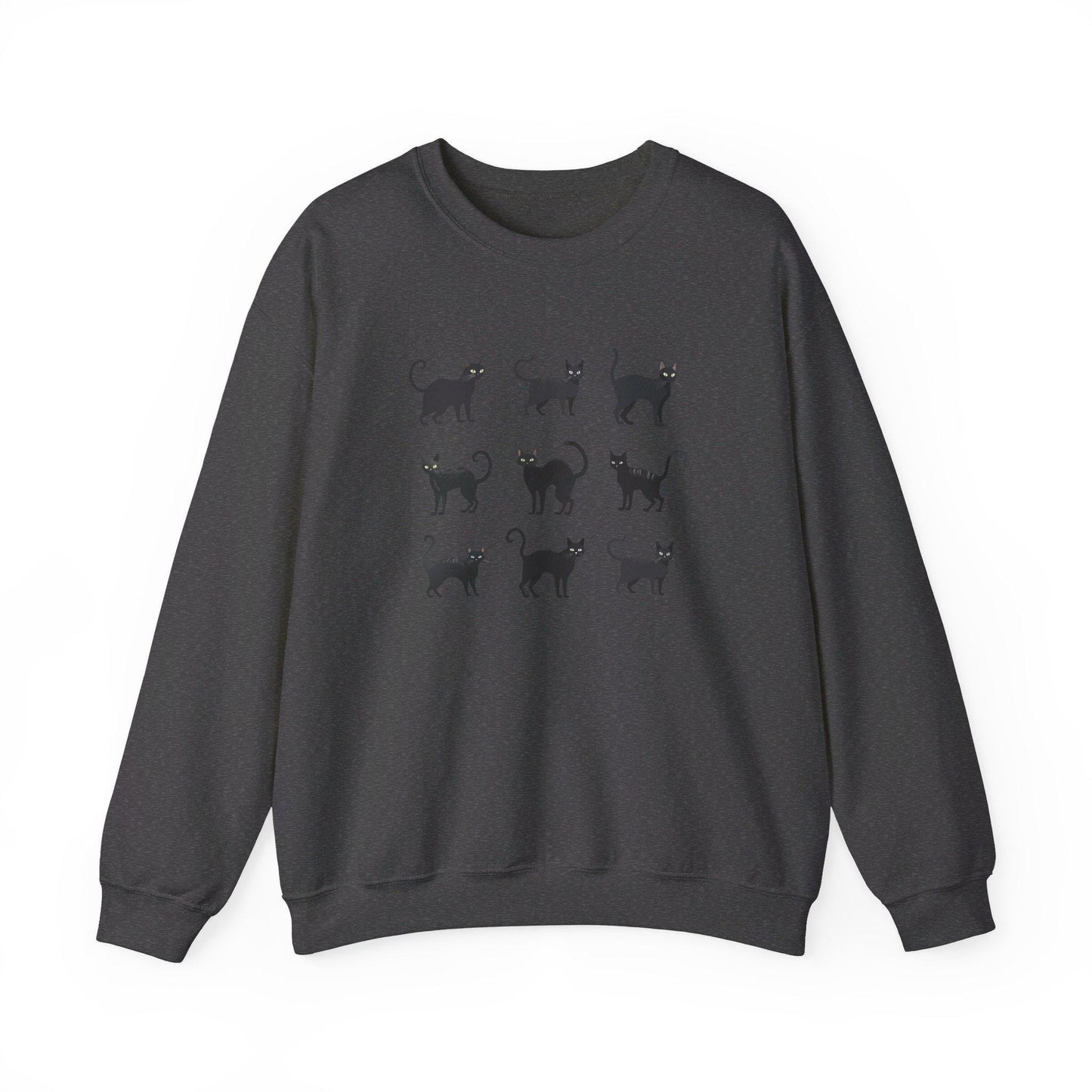 Black Cat's Crewneck Sweatshirt, Halloween Sweatshirt, Halloween apparel, Cozy Halloween sweatshirt, Trick or treat shirt, Retro, Modern