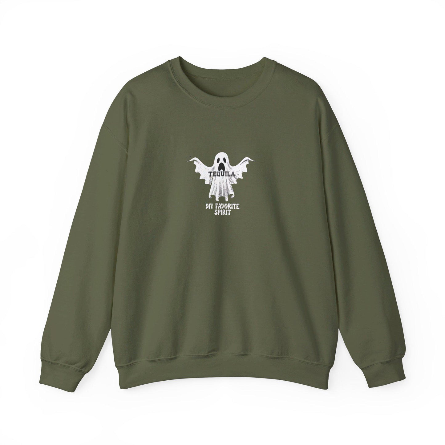 My Favorite Spirit Tequila Crewneck Sweatshirt,Halloween Sweatshirt, Halloween apparel, Cozy Halloween sweatshirt, Trick or treat shirt