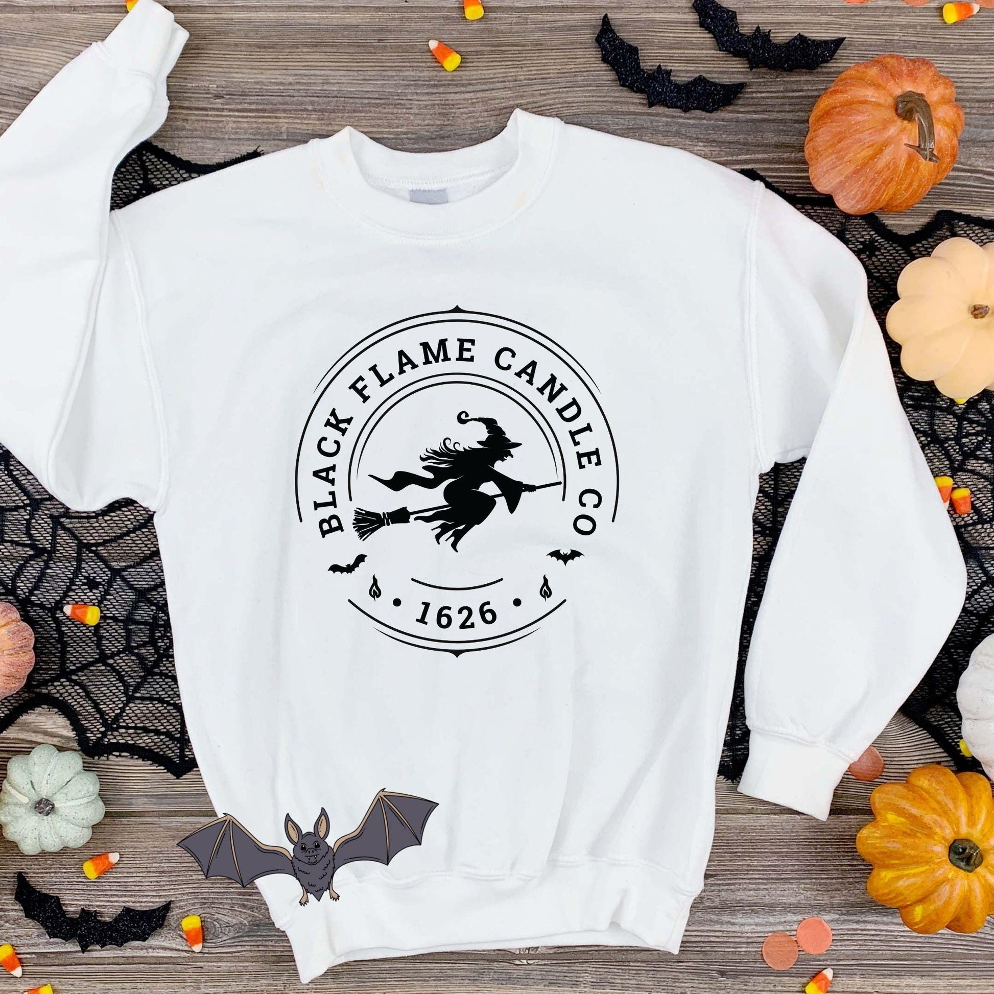 Wear this Halloween Sweatshirt for the Halloween Fan! Unisex sizing.
Don’t miss out on the chance to add some fun to your Halloween wardrobe. Get ready to turn heads this spooky season!