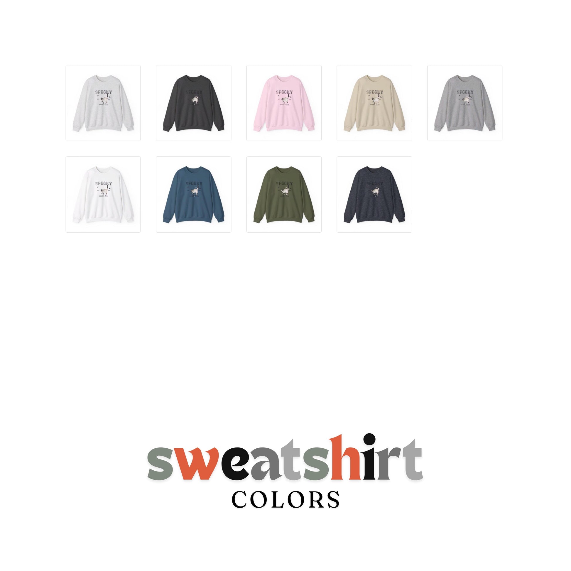 Spooky Babes Club, Halloween Crewneck Sweatshirt, Halloween apparel, Cozy Halloween sweatshirt, Trick or treat shirt, Retro Apparel, Modern