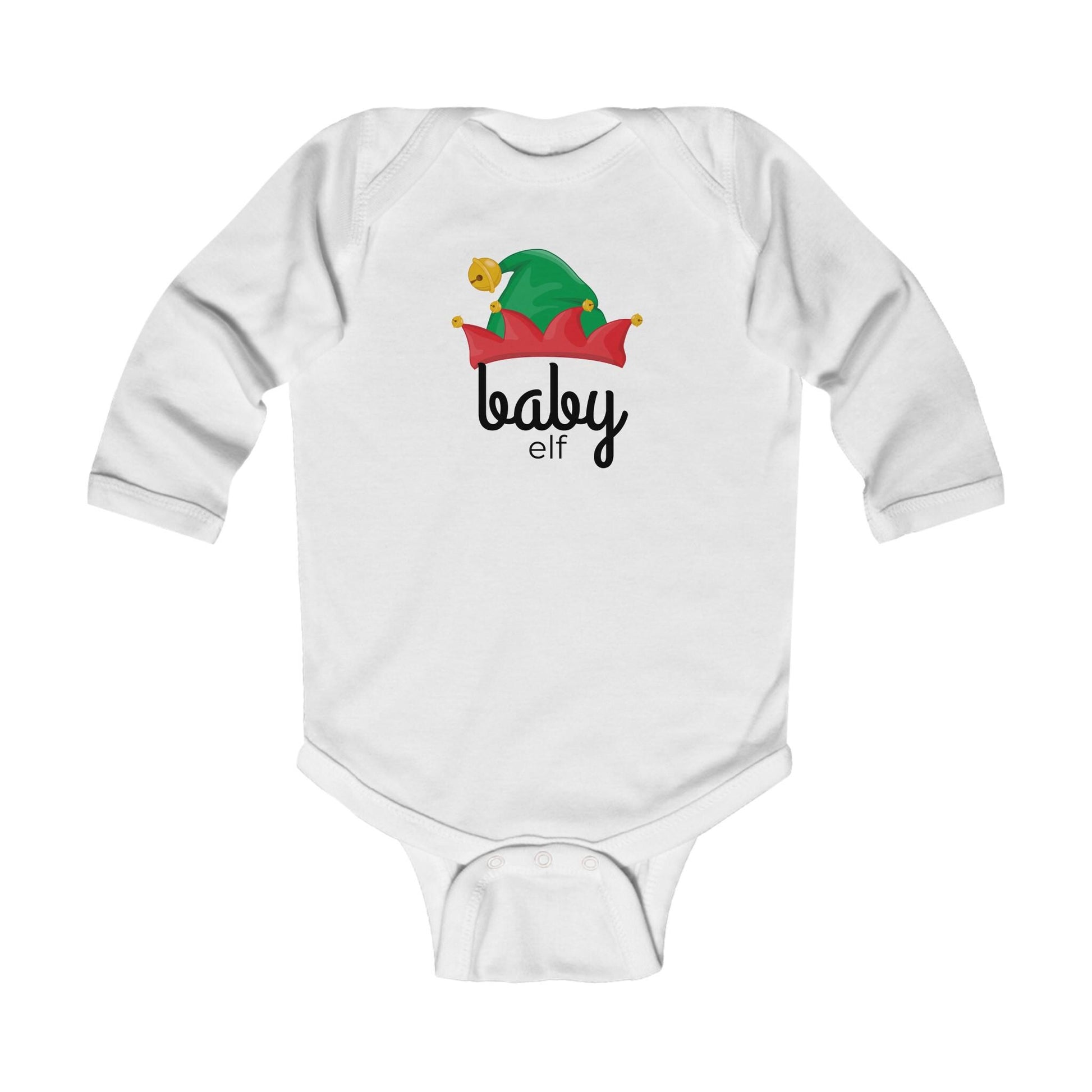 Elf Crew Family Christmas Infant Long Sleeve Bodysuit, Holiday Baby Outfit, Matching Family Shirts, Christmas Outfit for Baby, Elf Family