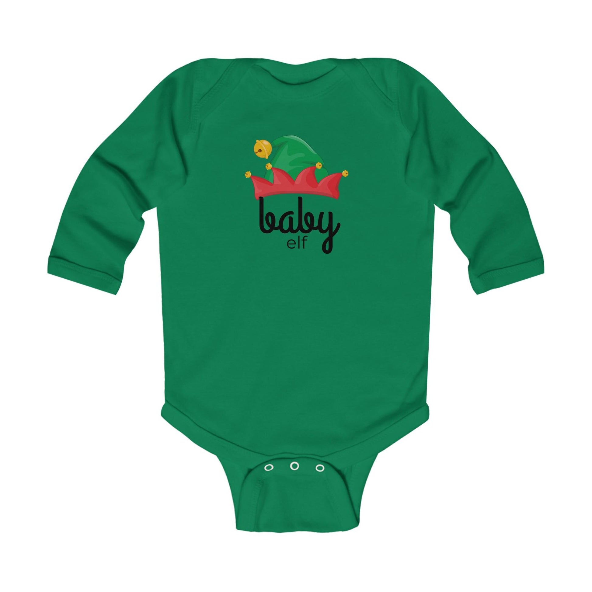 Elf Crew Family Christmas Infant Long Sleeve Bodysuit, Holiday Baby Outfit, Matching Family Shirts, Christmas Outfit for Baby, Elf Family