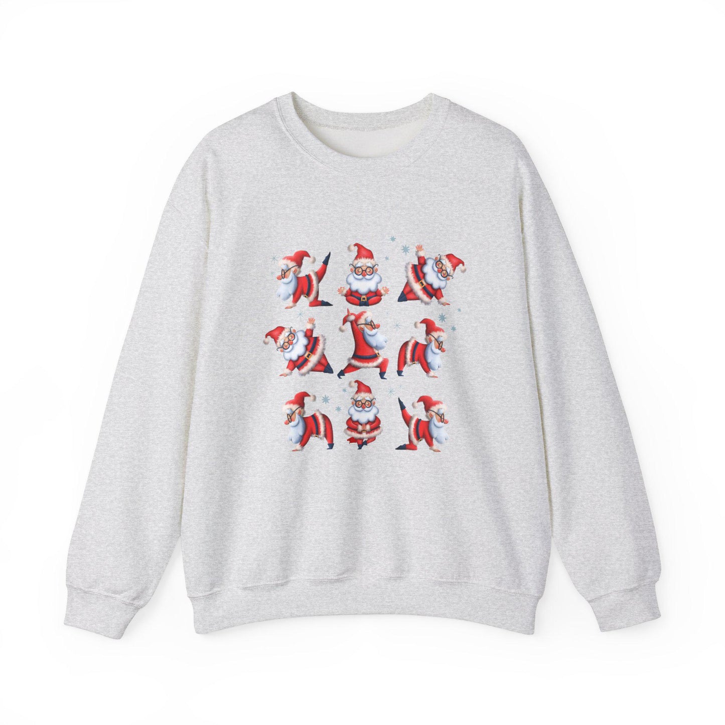 Crewneck Sweatshirt Santa Yoga Adult, Zen Holiday Life, Chillin Santa,Christmas Gift, Family Gift for the Holidays, Matching Shirts