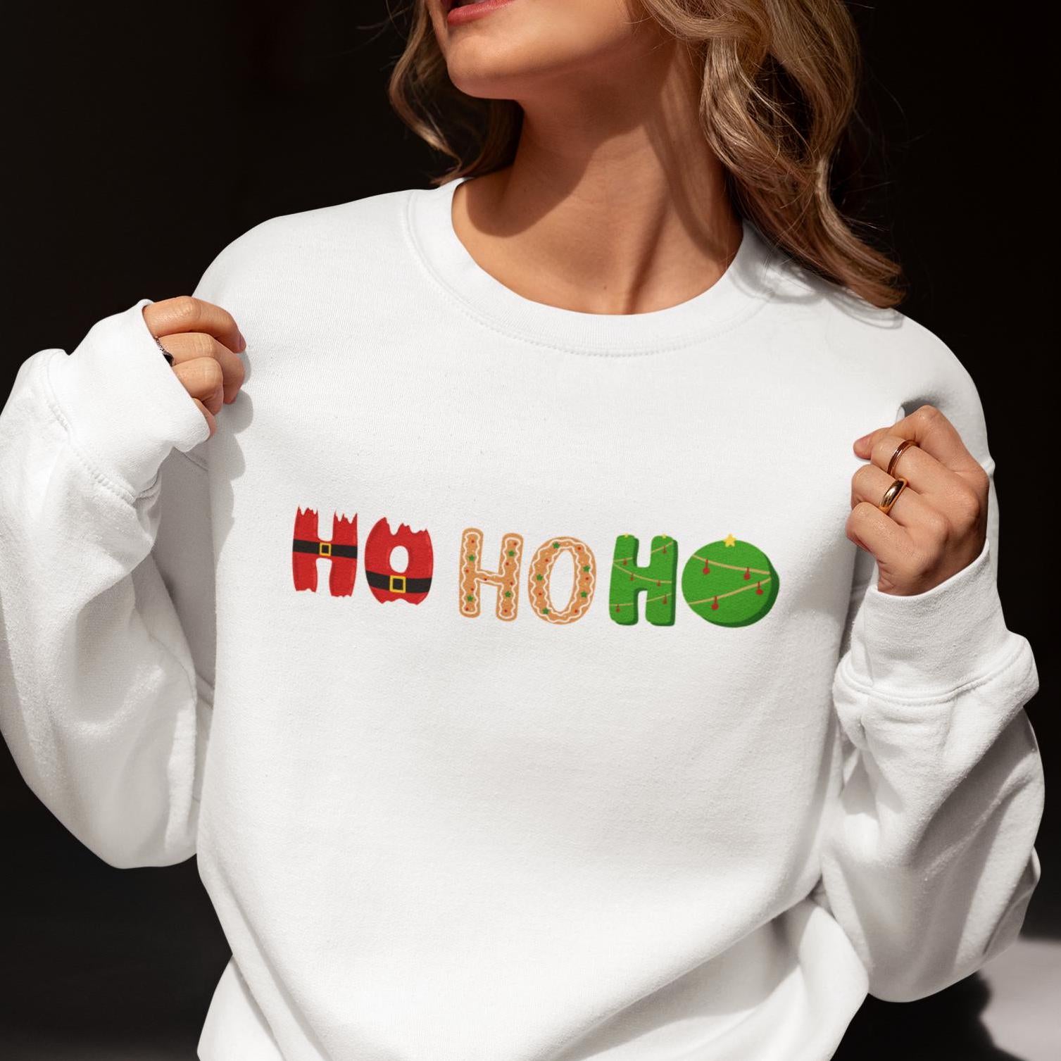 Ho Ho Ho Family Christmas Crewneck Sweatshirt! Unisex holiday crewneck, Christmas morning outfit,Cute Christmas gift,Family photo sweatshirt