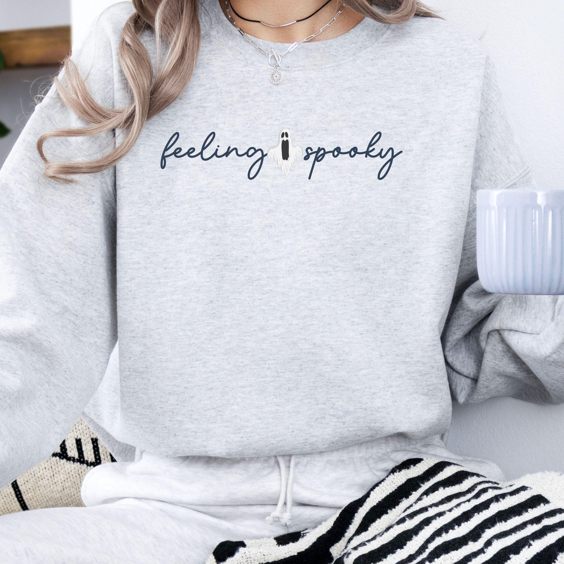 Feeling Spooky Crewneck Sweatshirt,Halloween Sweatshirt, Halloween apparel, Cozy Halloween sweatshirt, Trick or treat shirt,Modern Look