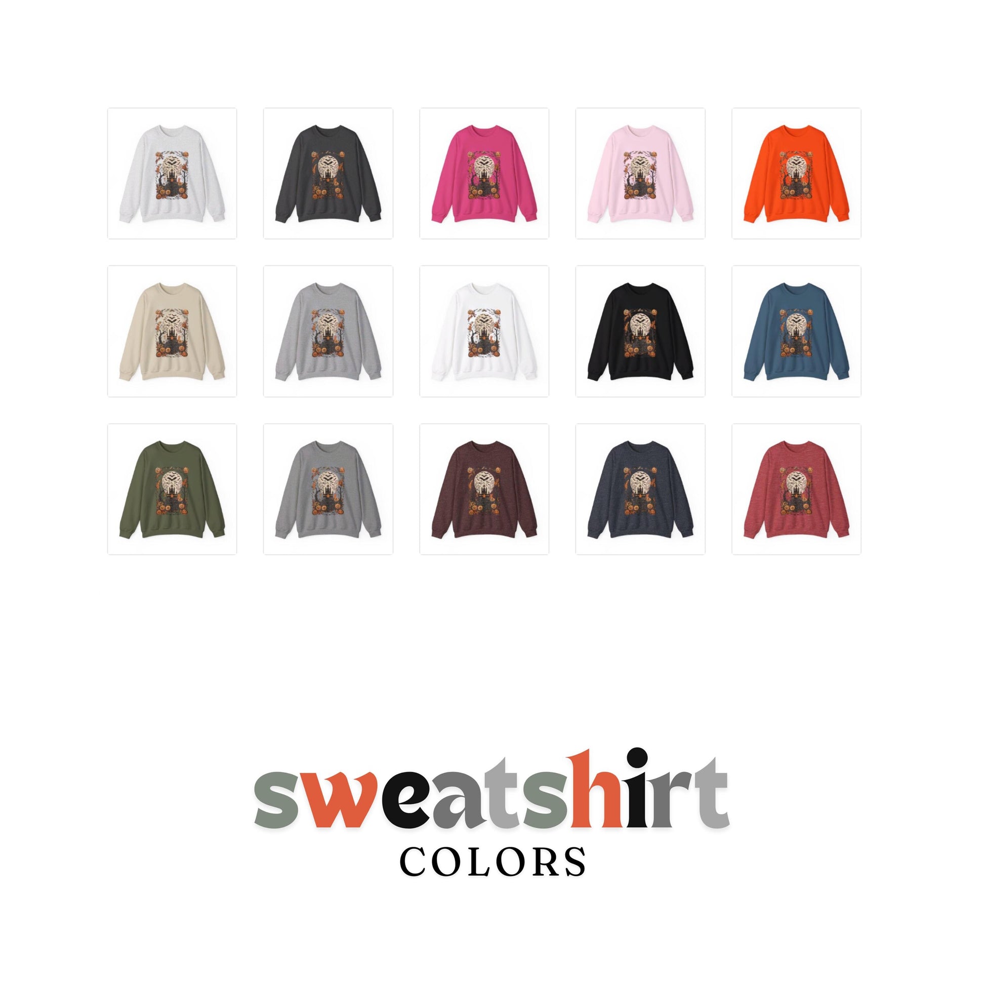 Retro Halloween Crewneck Sweatshirt, Halloween Sweatshirt, Halloween apparel, CozyHalloween sweatshirt, Trick or treat shirt, Modern Unisex