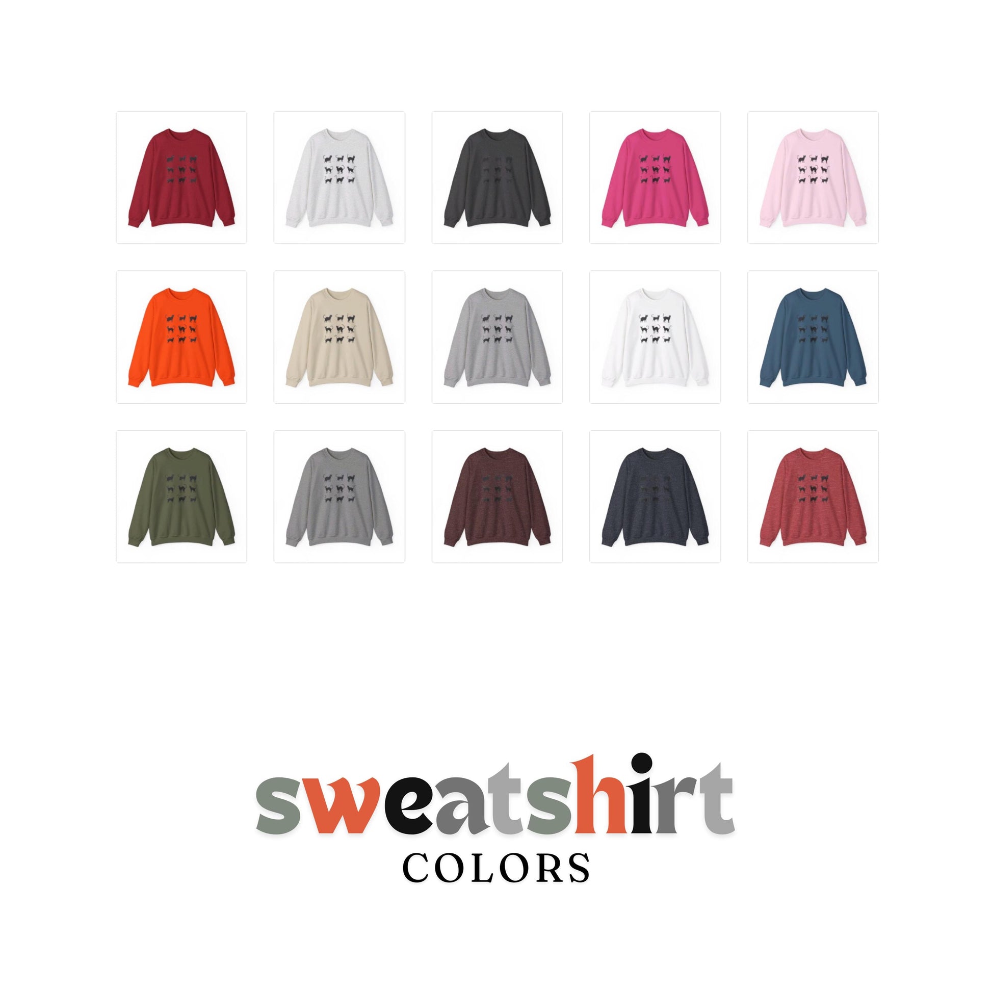 Black Cat's Crewneck Sweatshirt, Halloween Sweatshirt, Halloween apparel, Cozy Halloween sweatshirt, Trick or treat shirt, Retro, Modern