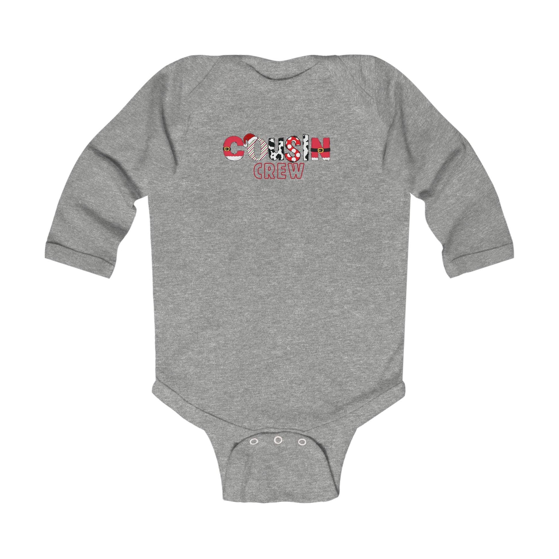 Cousin Crew Family Christmas Infant Long Sleeve Bodysuit, Holiday Baby Outfit, Matching Family Shirts, Elf Family, Xmas Morning Outfit