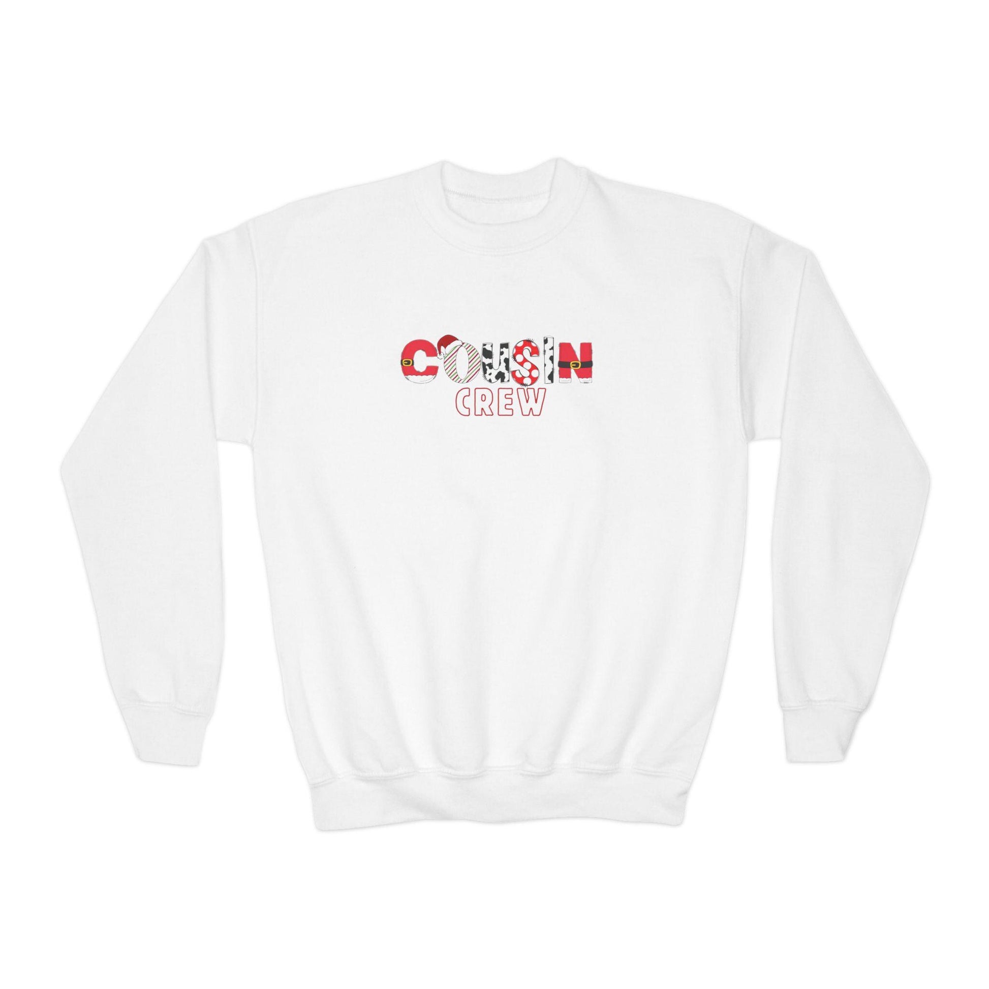 Cousin Crew Youth Crewneck Sweatshirt, Crew Family Christmas, Holiday Kids Outfit, Matching Family Shirts, Christmas Outfit for Kids, Unisex