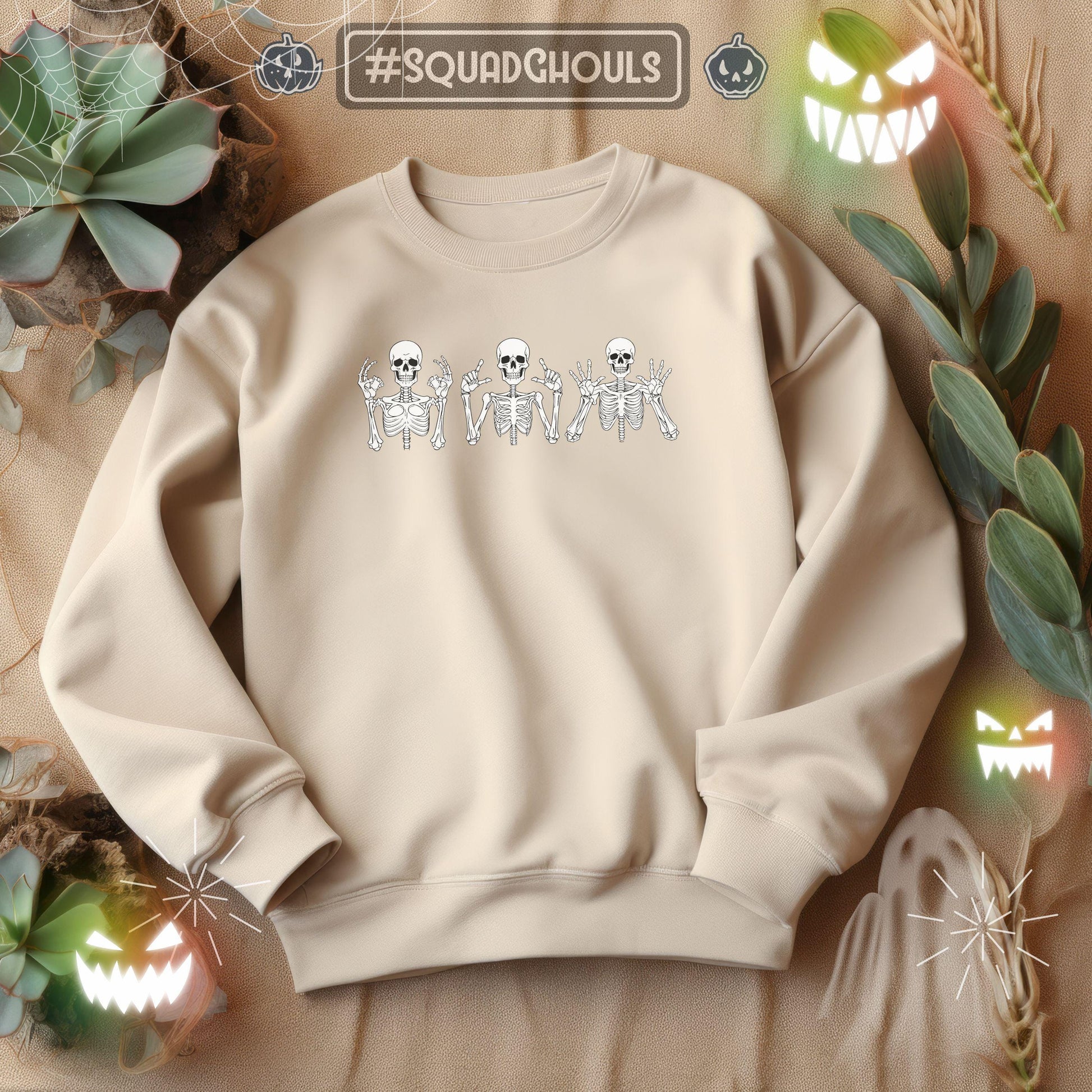 Introducing our latest crewneck sweatshirt, perfect for adding some Halloween style to your wardrobe! Made from soft and comfortable cotton, this sweatshirt is ideal for cozying up during the spooky season.