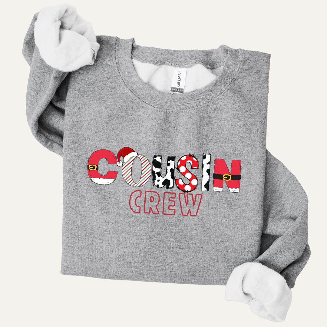 Adult Cousin Crew Family Matching Sweatshirt, Unisex Sweatshirt, Family Reunion Gift, Cousin Squad, Crew Neck Jumper, Matching Cousin gifts