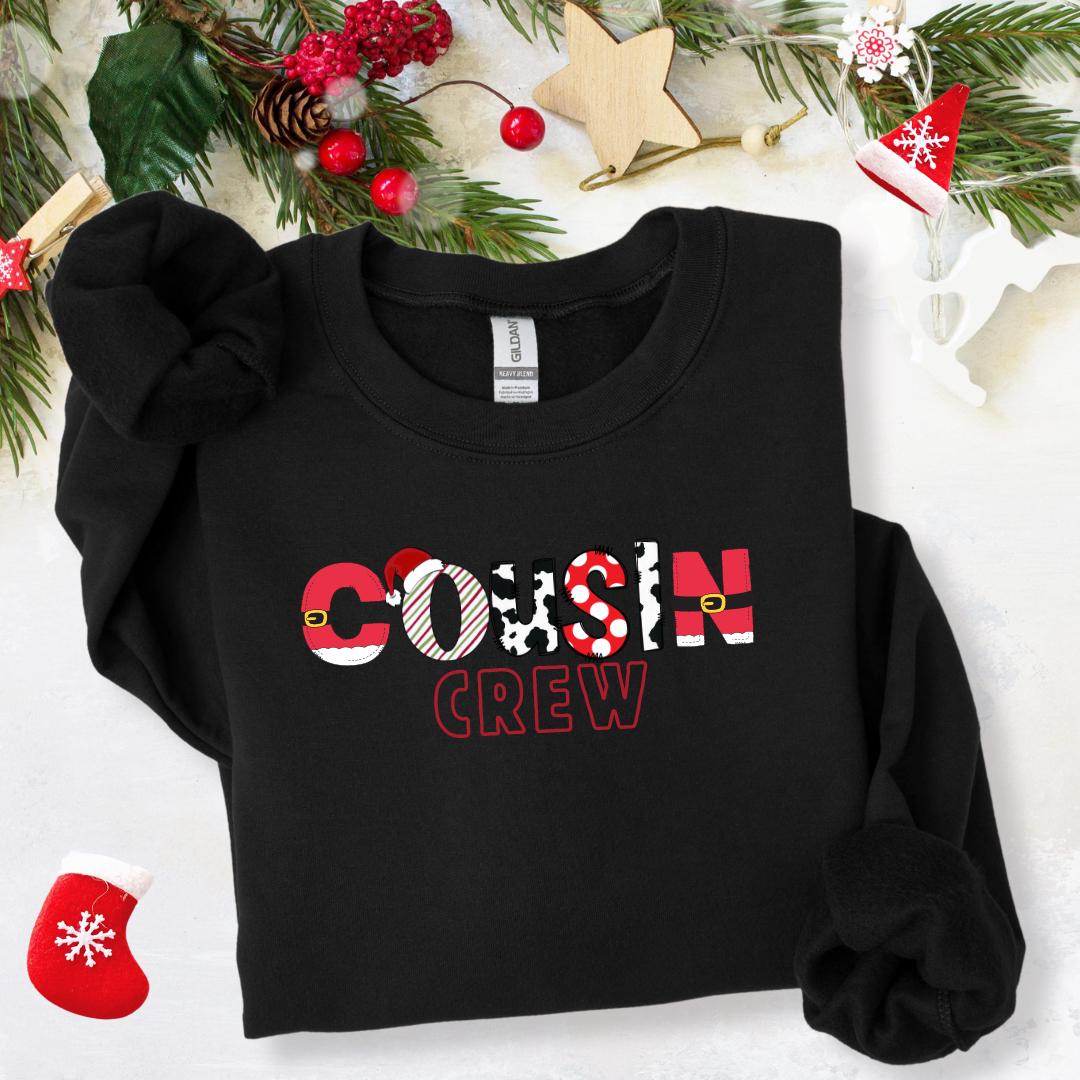 Adult Cousin Crew Family Matching Sweatshirt, Unisex Sweatshirt, Family Reunion Gift, Cousin Squad, Crew Neck Jumper, Matching Cousin gifts