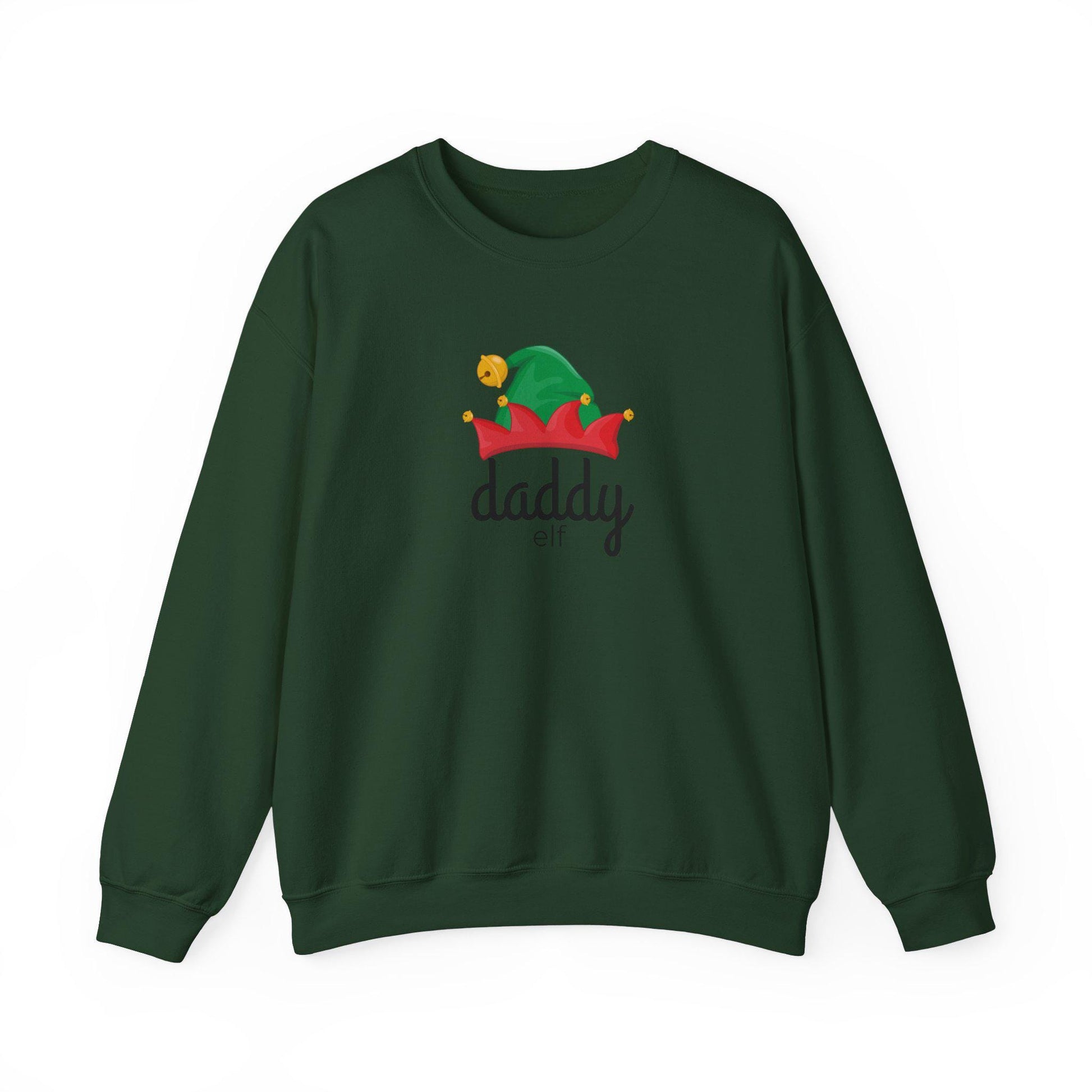 Daddy Elf Family Christmas Sweatshirt, Matching Xmas Shirts for Mom, Dad, Kids, Holiday Apparel, Festive Outfit