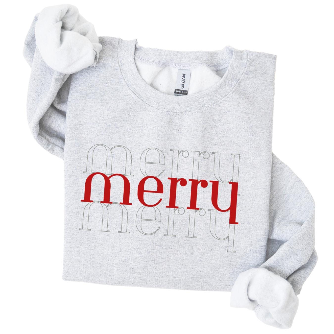 Merry Merry Merry Holiday Crewneck Sweatshirt, family matching, Christmas sweatshirt, festive jumper, winter apparel, Xmas crewneck, cozy