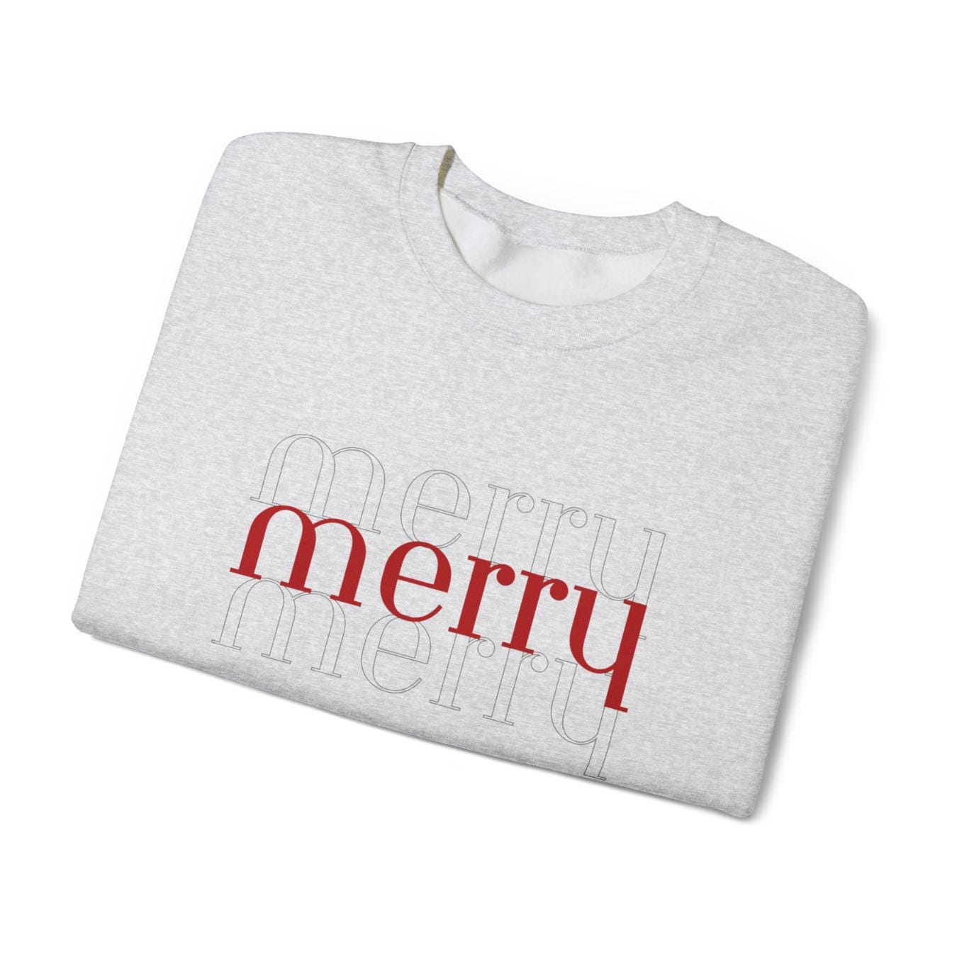 Merry Merry Merry Holiday Crewneck Sweatshirt, family matching, Christmas sweatshirt, festive jumper, winter apparel, Xmas crewneck, cozy