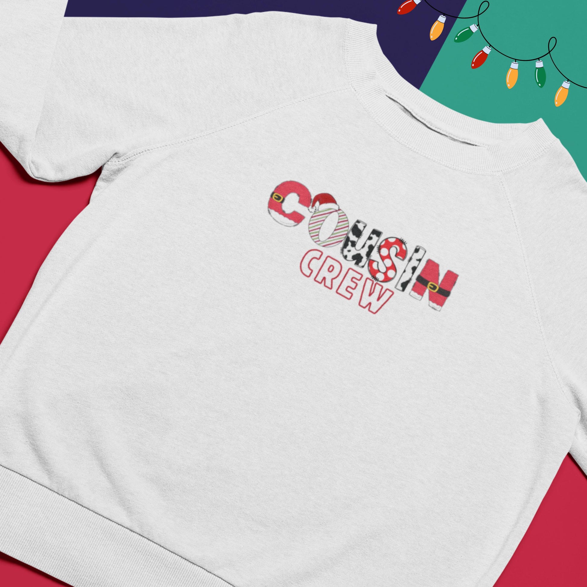 Cousin Crew Youth Crewneck Sweatshirt, Crew Family Christmas, Holiday Kids Outfit, Matching Family Shirts, Christmas Outfit for Kids, Unisex